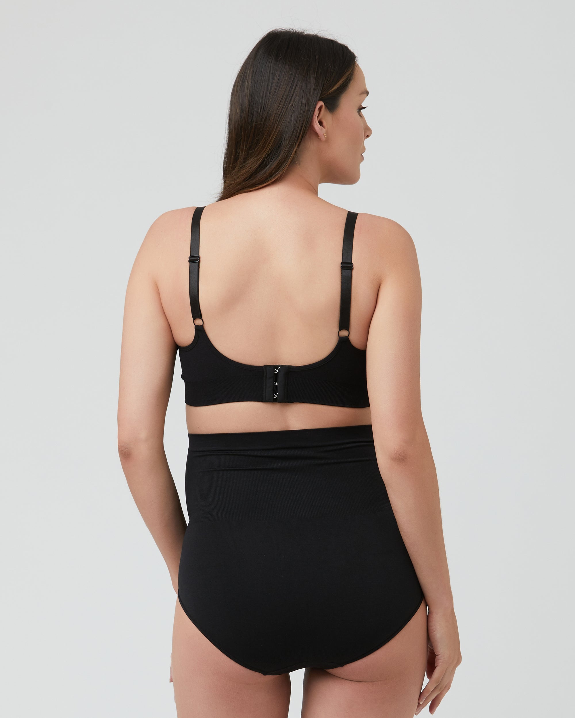 Seamless Pumping & Nursing Bra Black