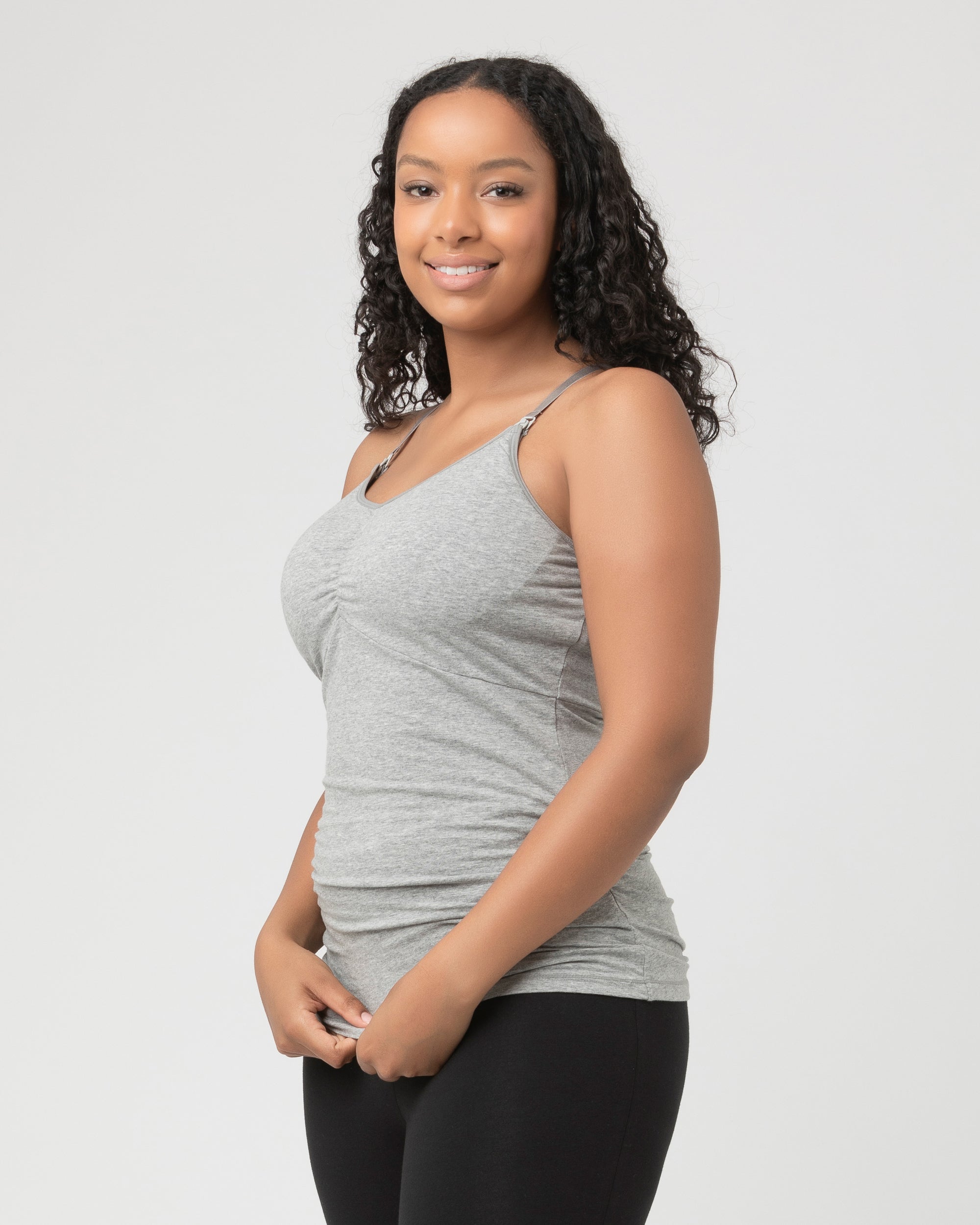 Ripe Ultimate Express Padded Nursing Tank in Grey Marle by Ripe