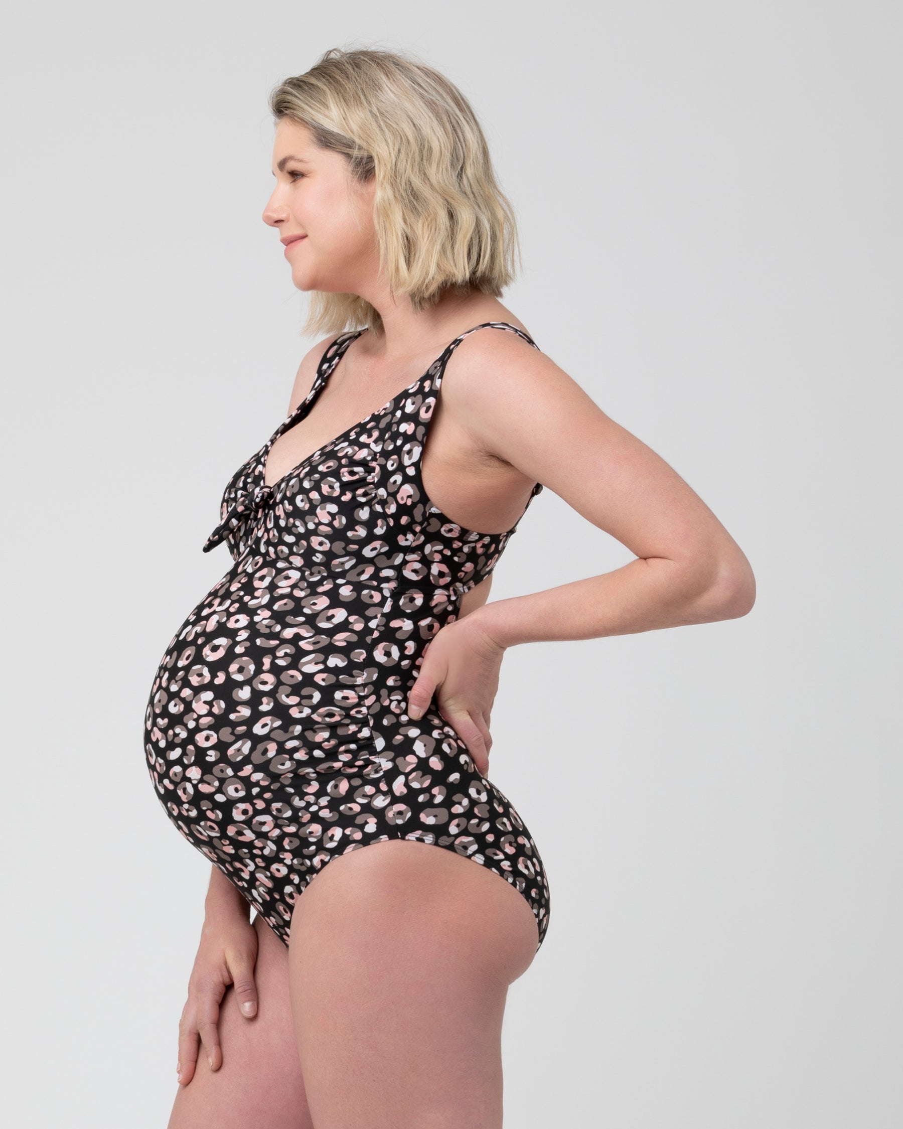 Sahara Tie Front One Piece  Black