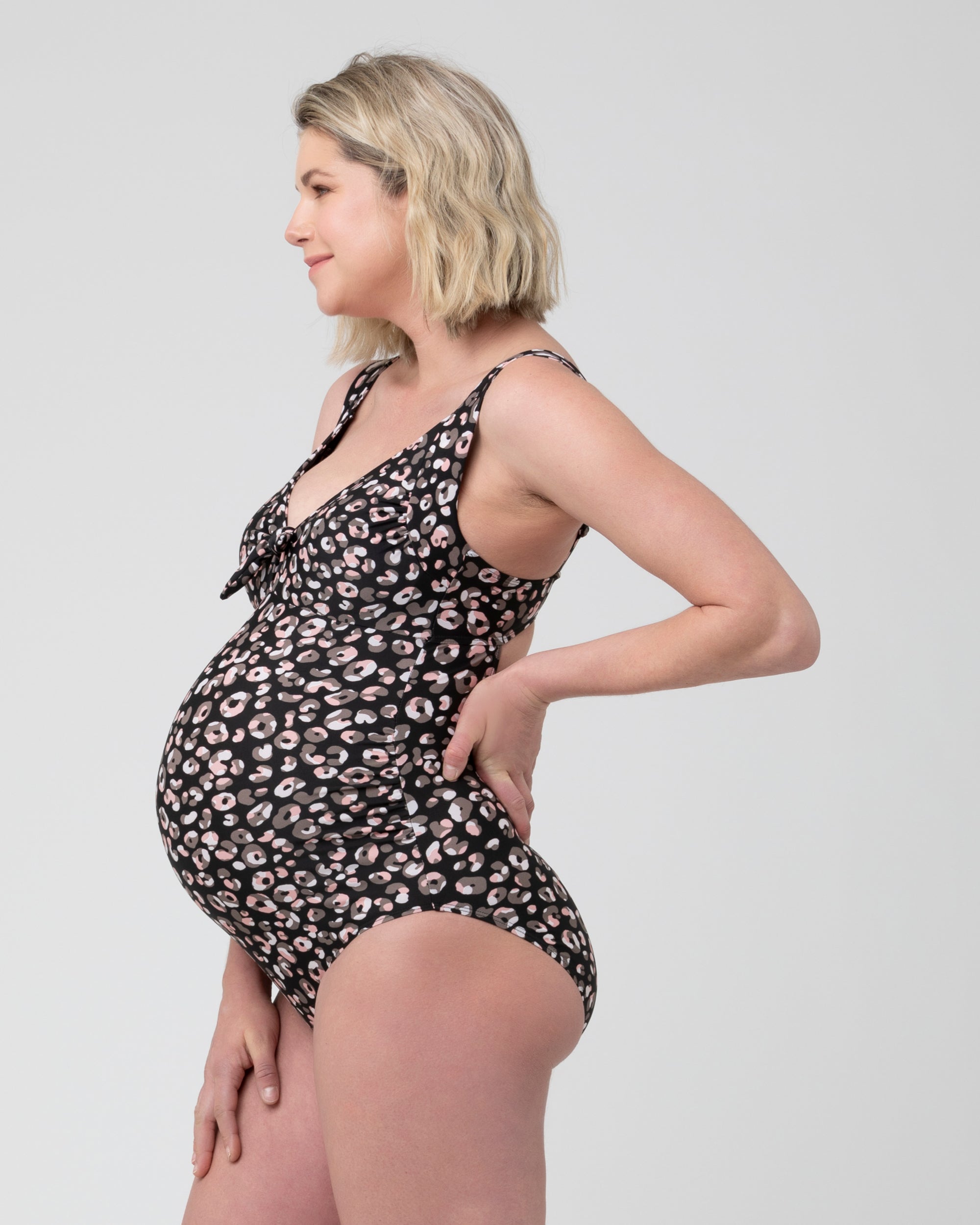 Sahara Tie Front One Piece  Black