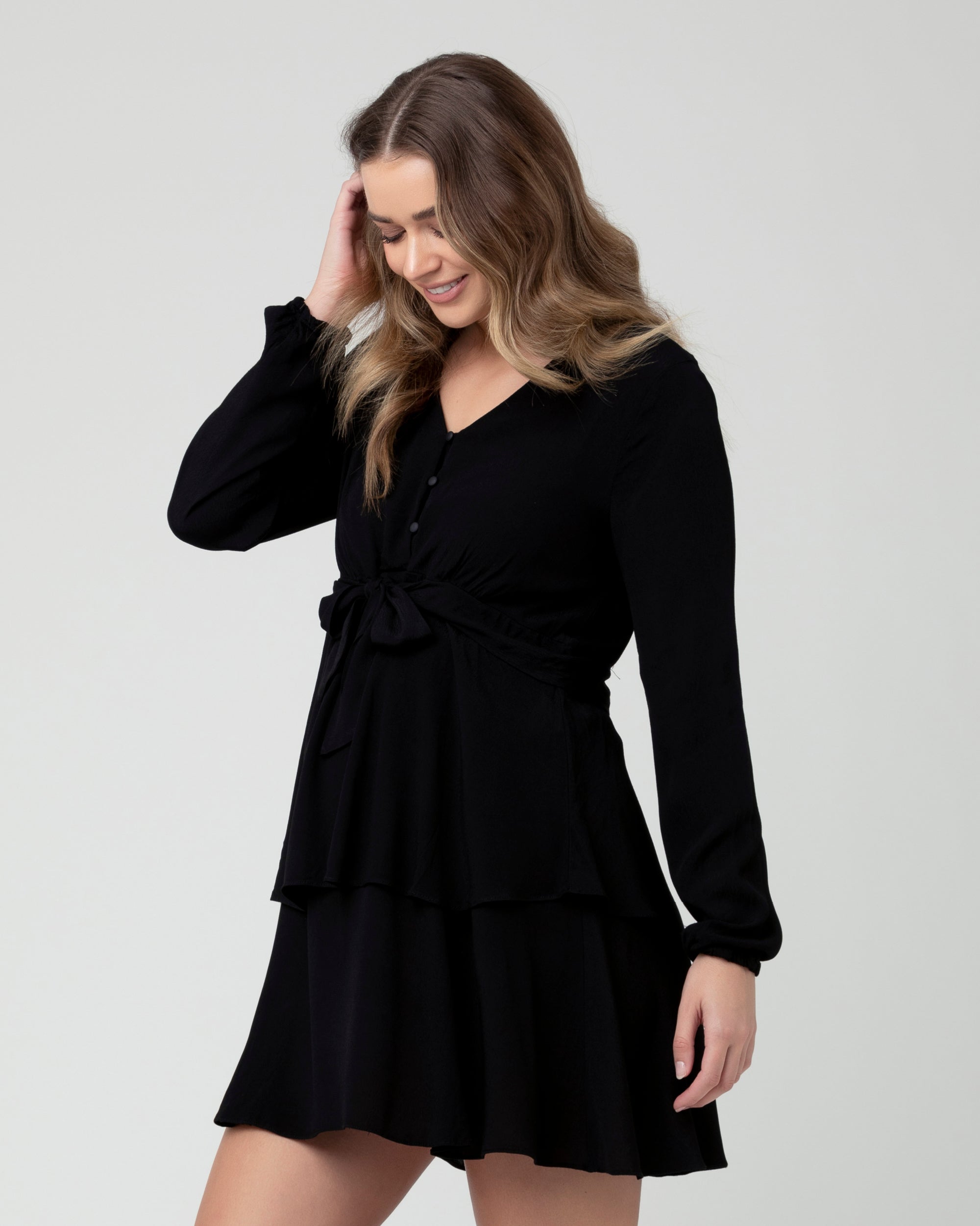 Tully Layered Dress Black