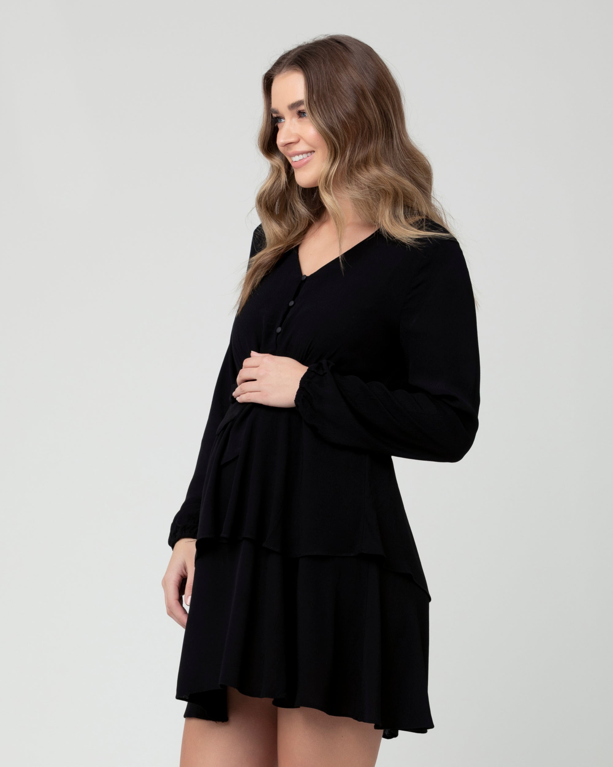 Tully Layered Dress Black