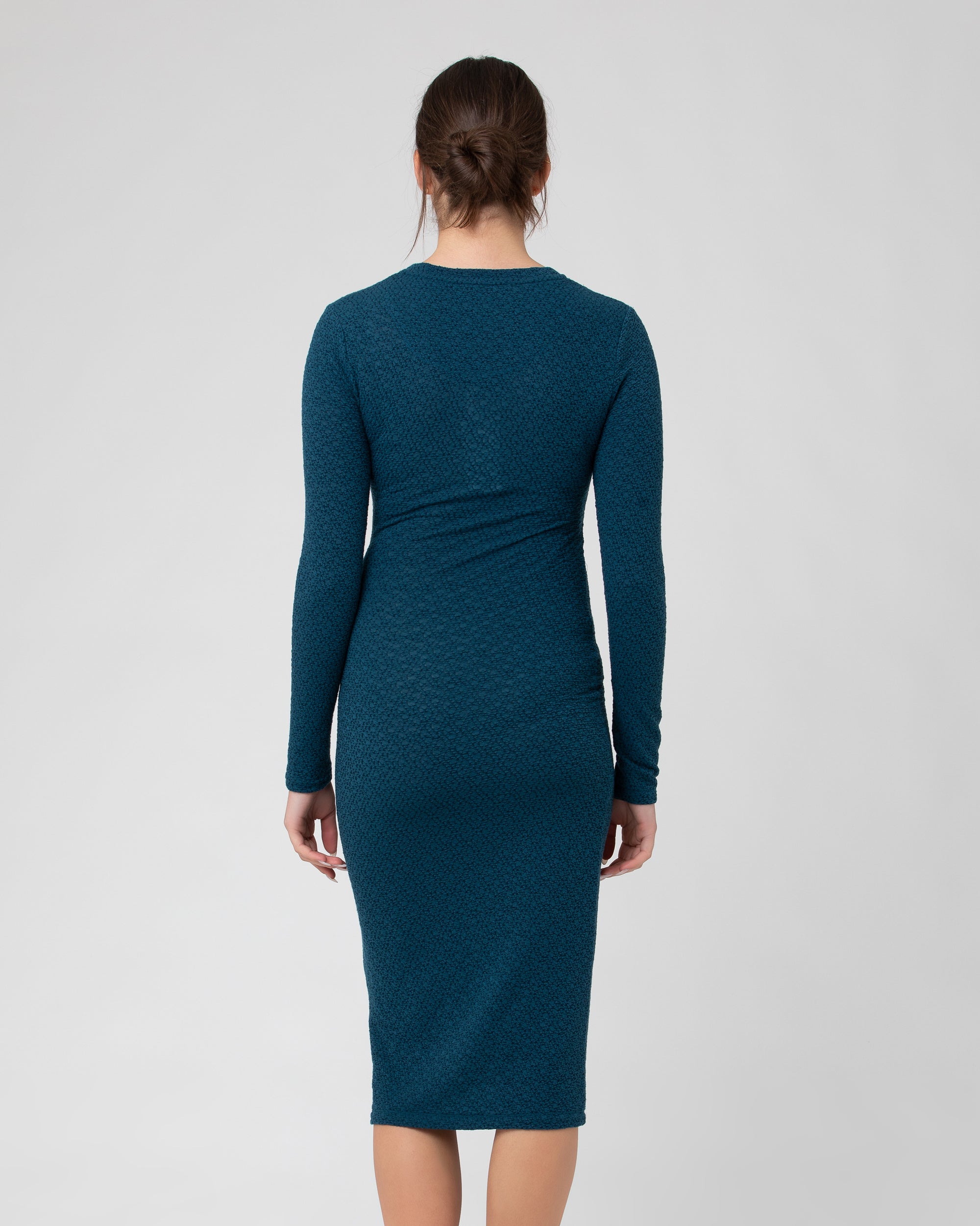 Lola Cross Front Nursing Dress Peacock