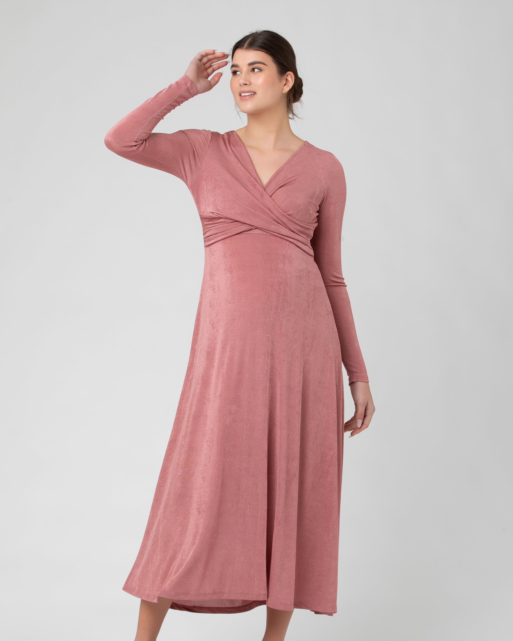 Portia Nursing Dress Rouge