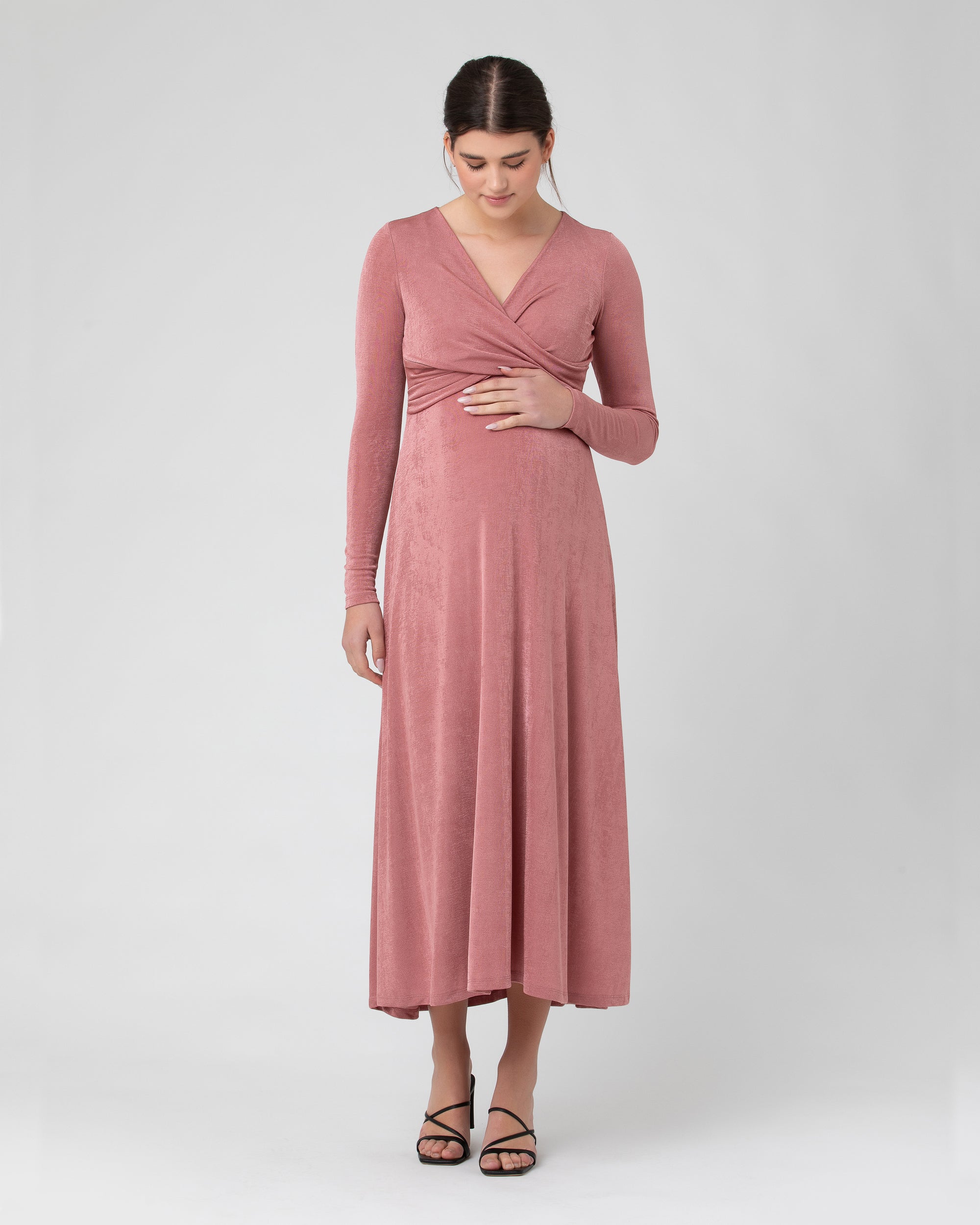 Portia Nursing Dress Rouge