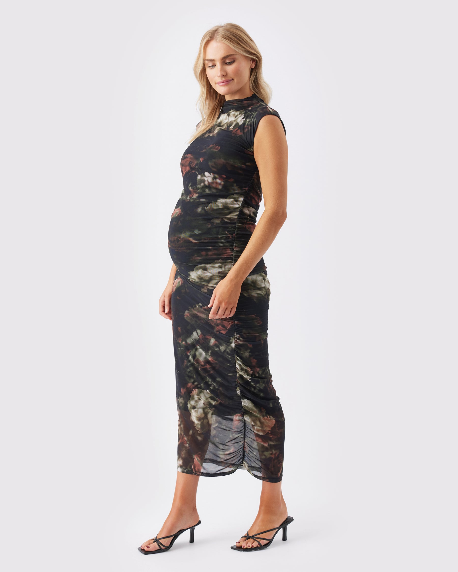 Vella Mesh Dress  Black
