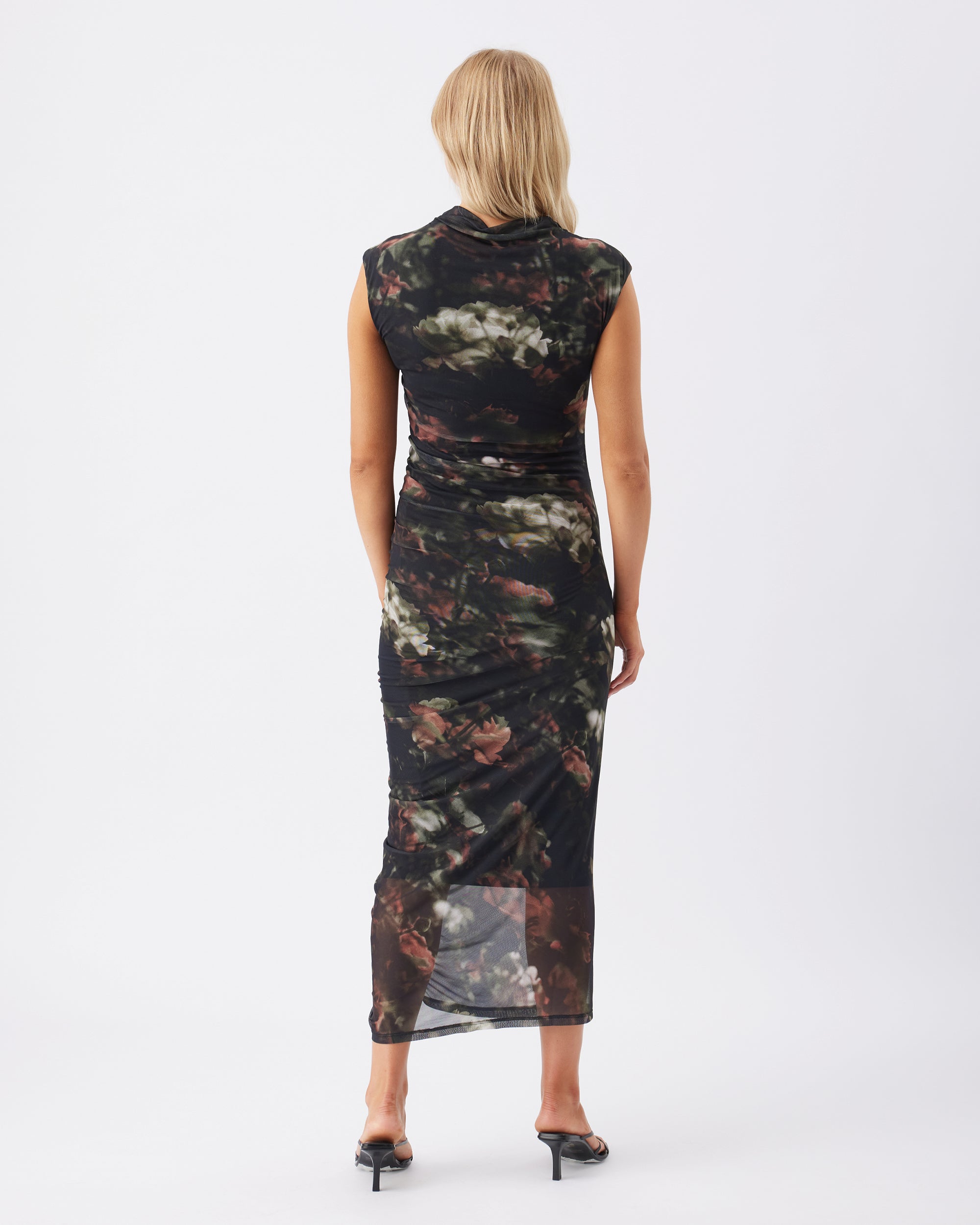 Vella Mesh Dress  Black