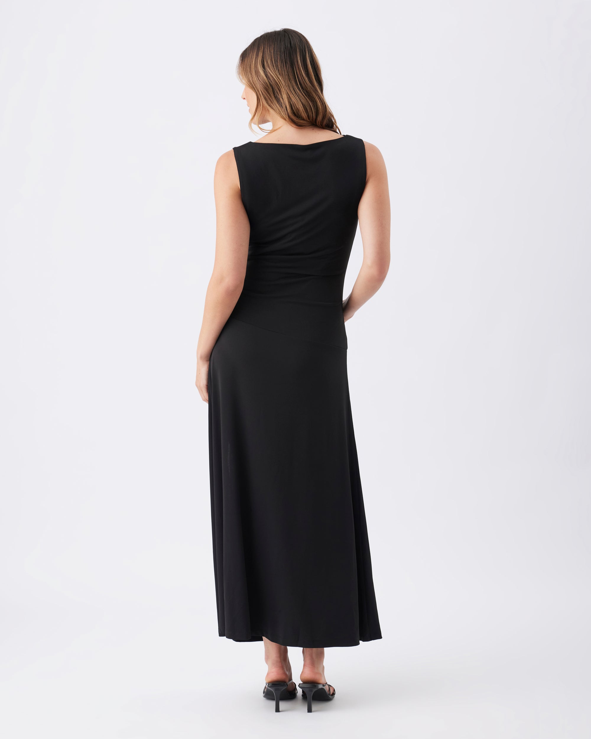 Erika Ruched Dress  Black