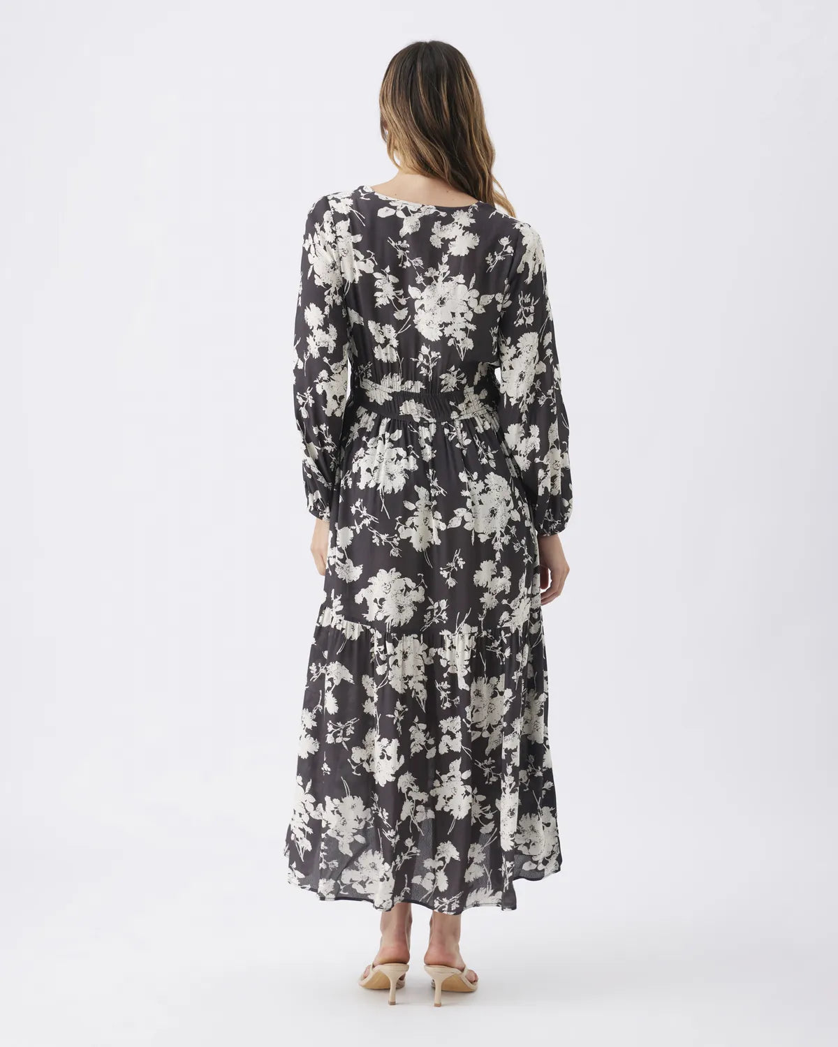 Drew Maxi Dress  Black / White