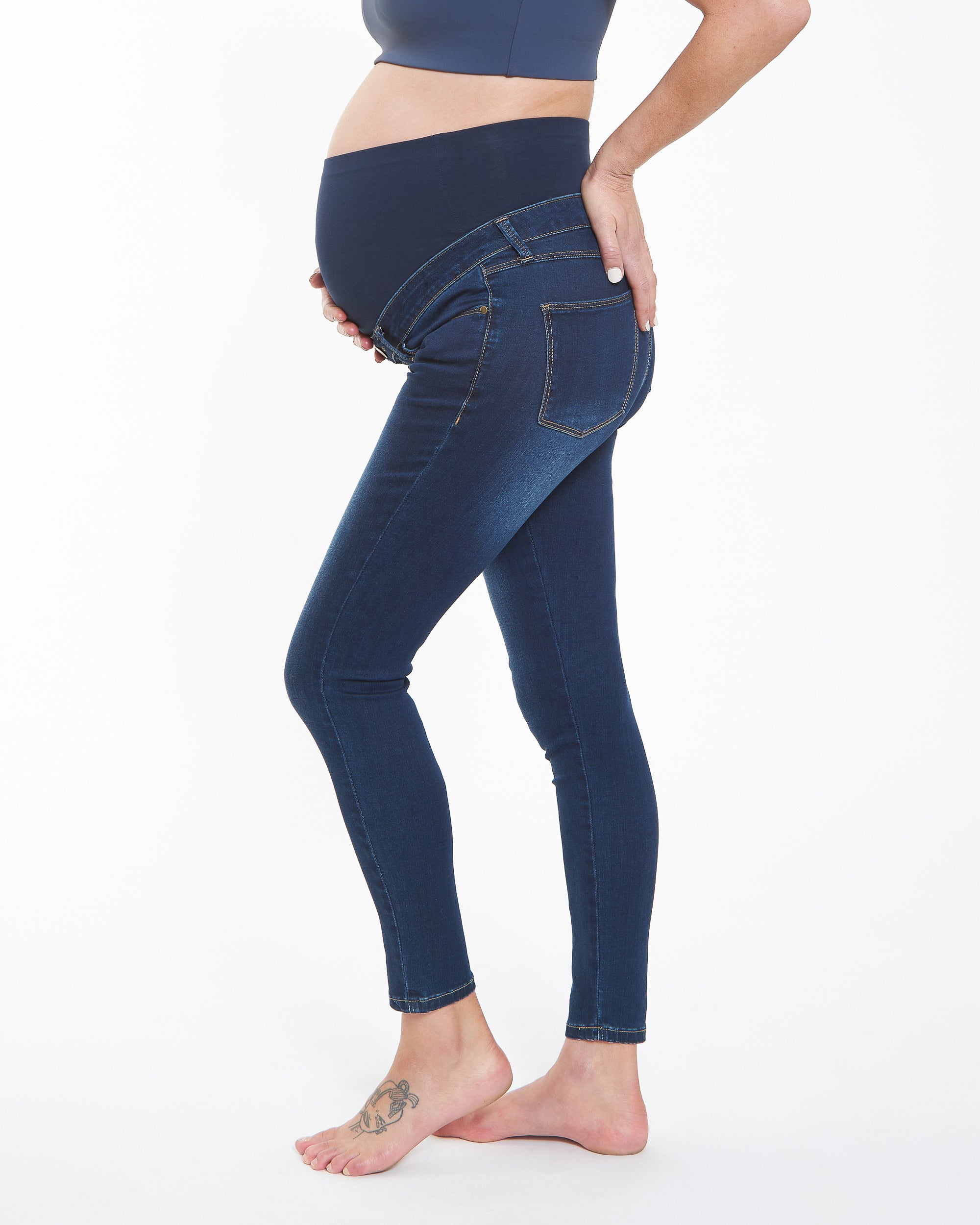 Rebel Ankle Grazer Jegging Indigo