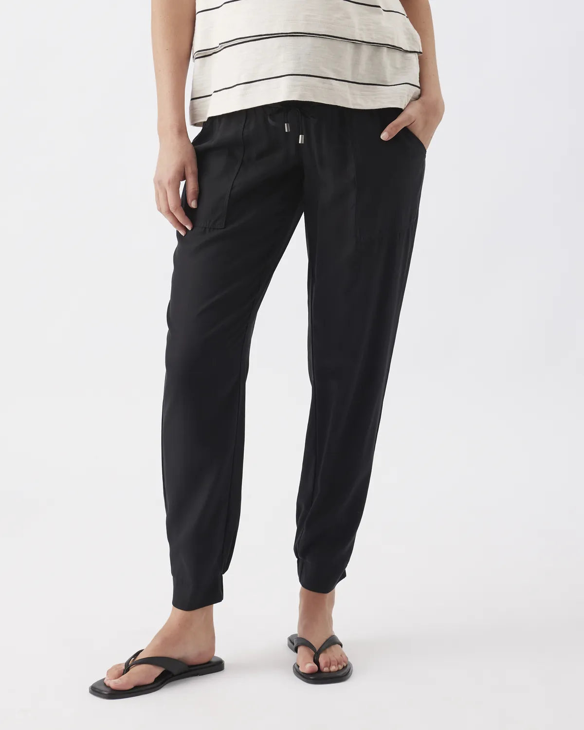 Tencel Off Duty Pant Black