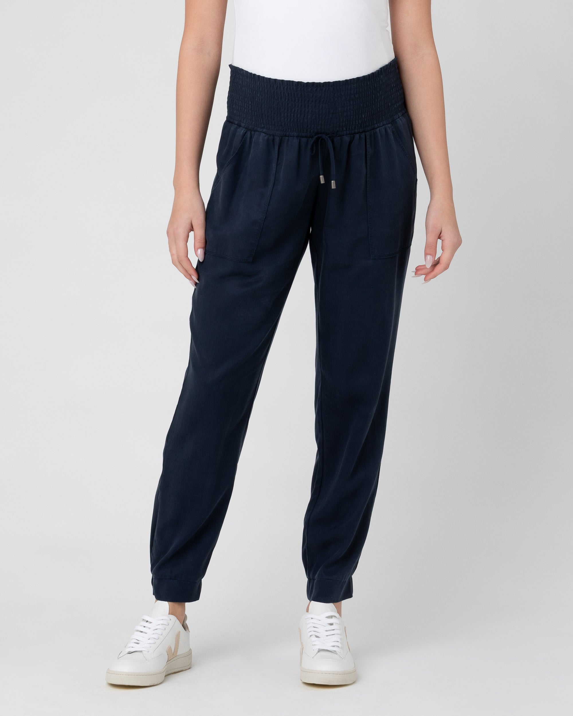 Tencel Off Duty Pant Navy