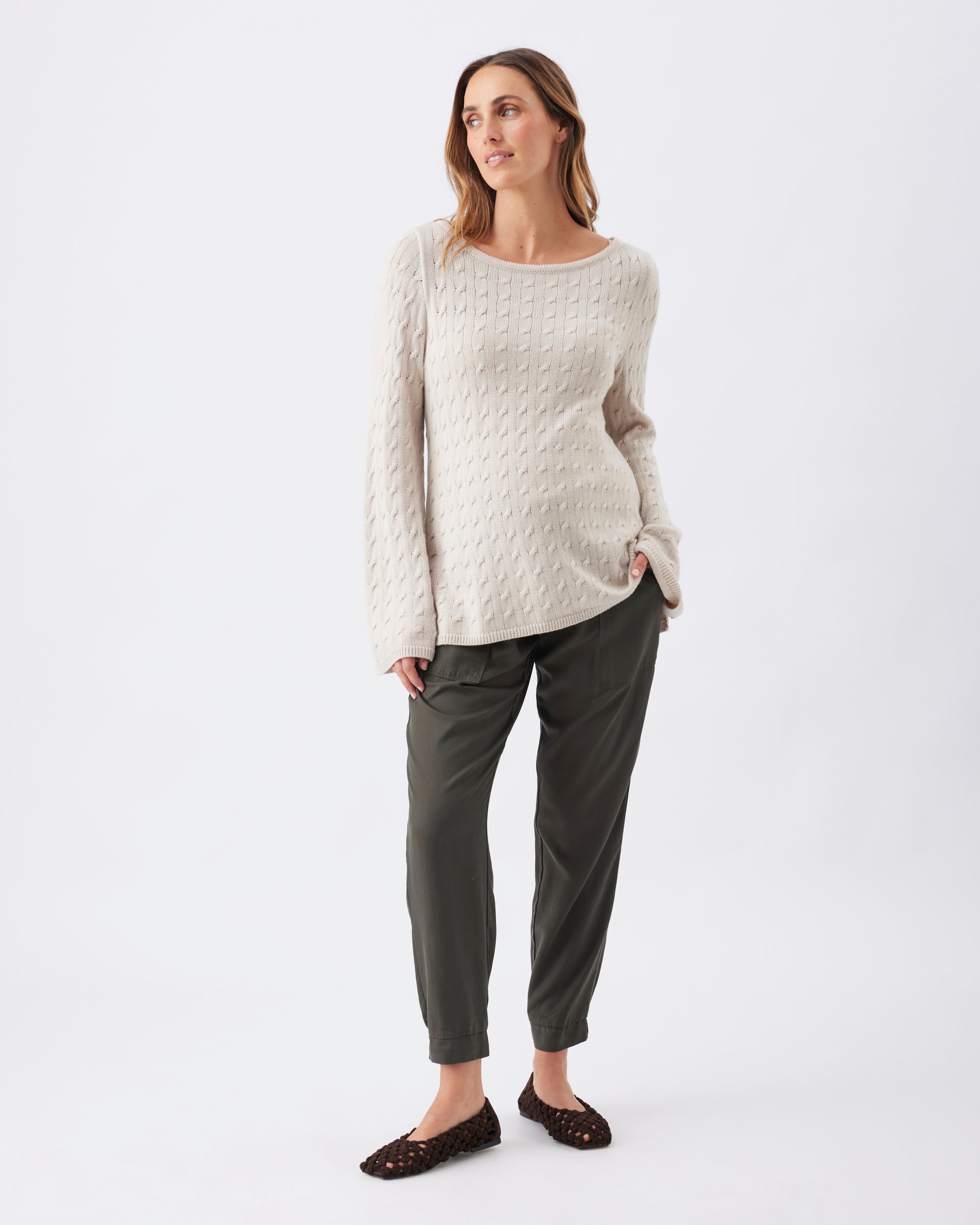 Tencel Off Duty Pant Olive