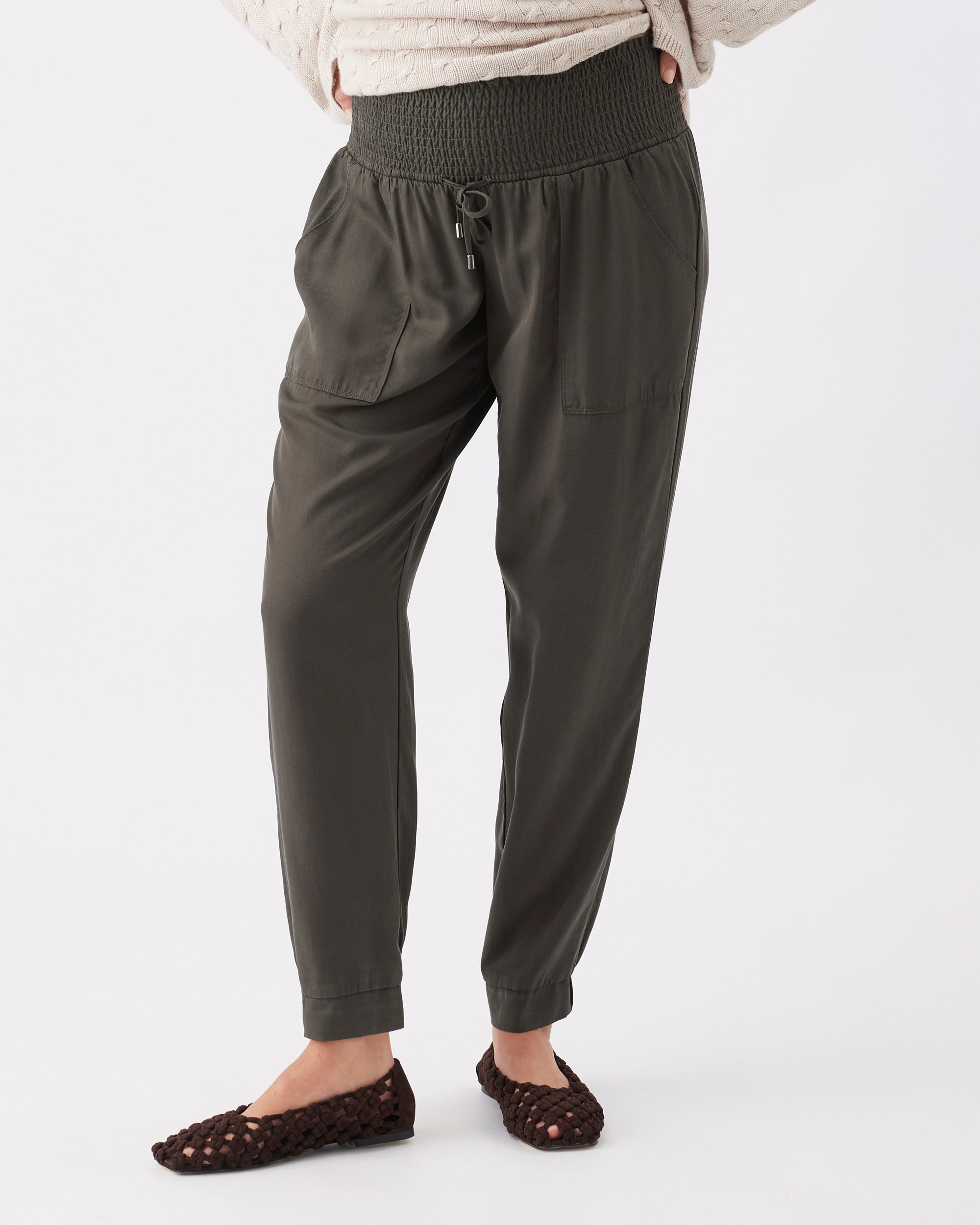 Tencel Off Duty Pant Olive