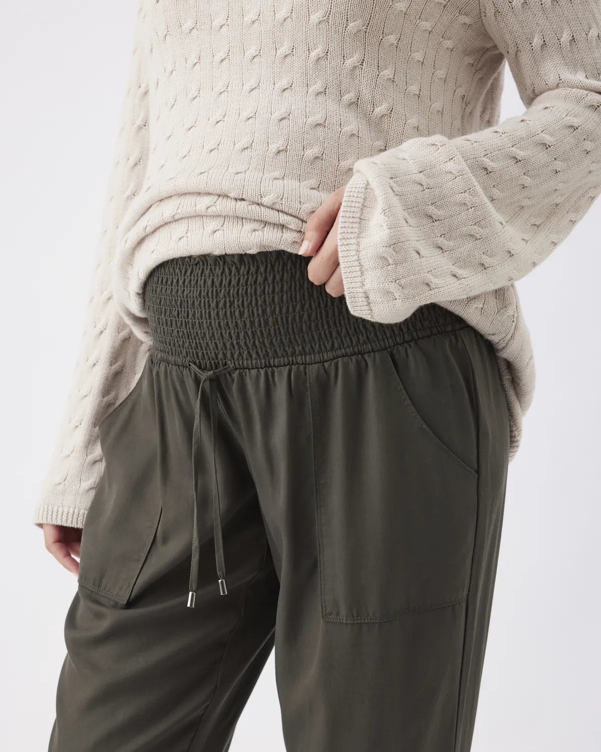 Tencel Off Duty Pant Olive