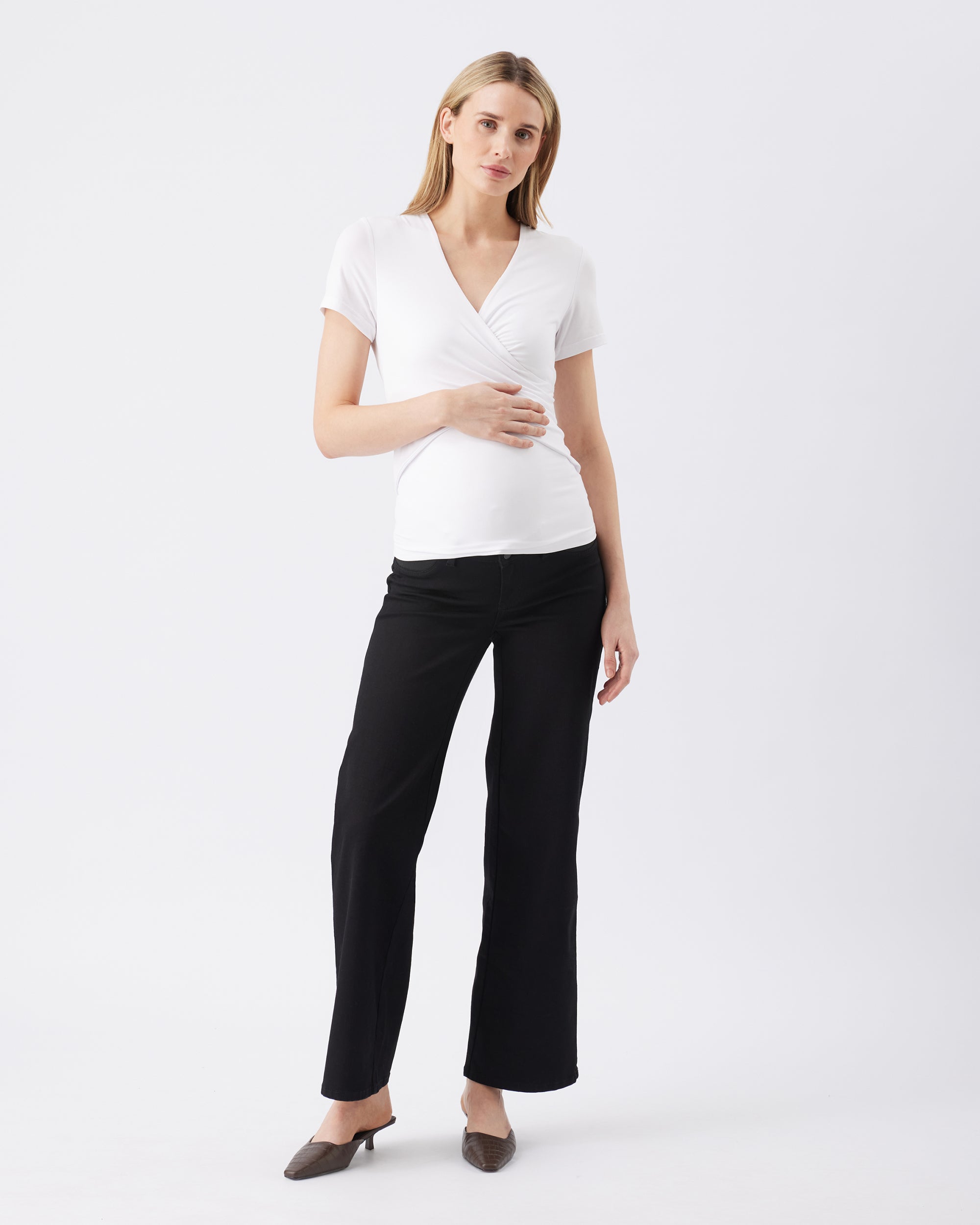 Kyle Wide Leg Jean Black