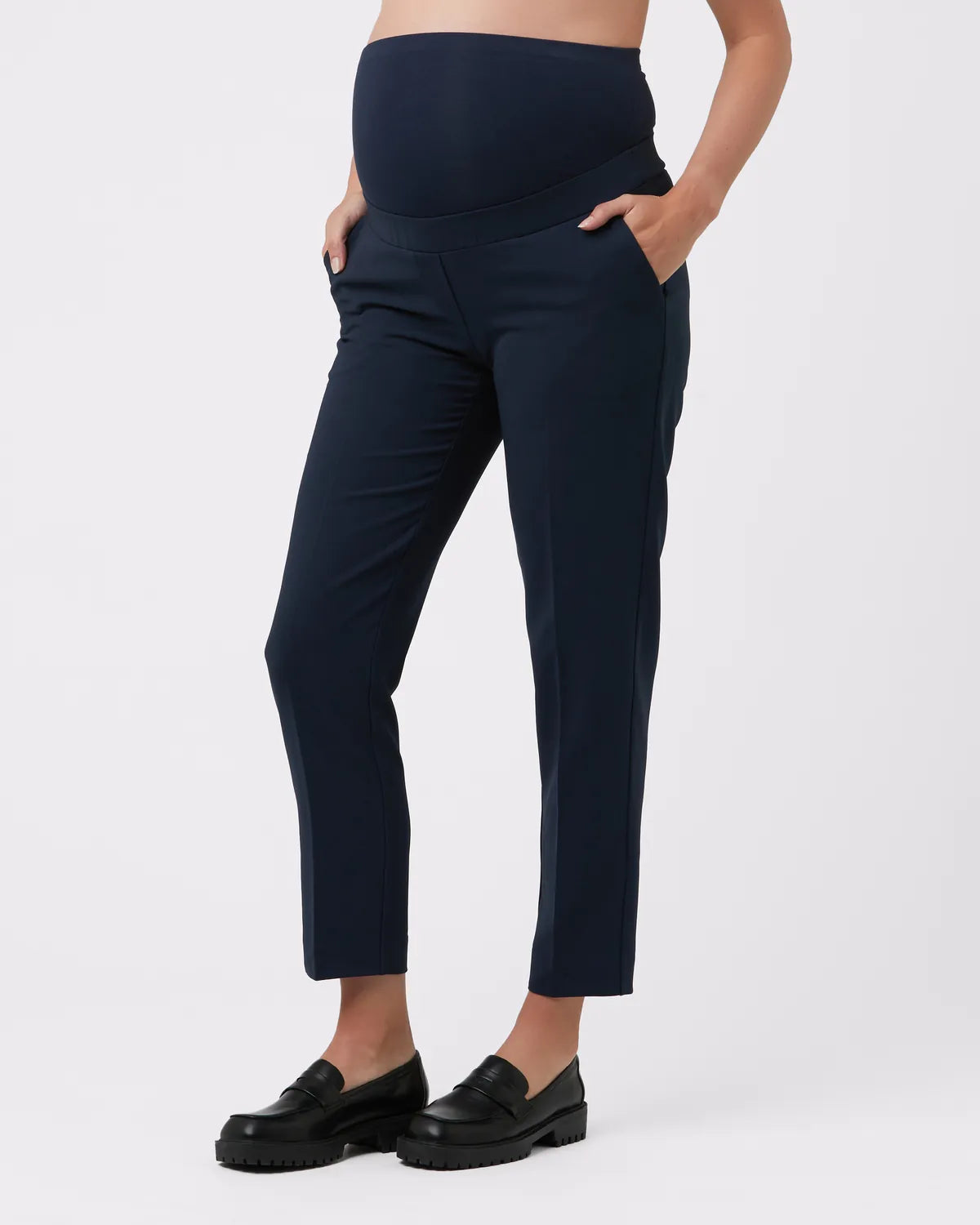 Alexa Classic Crop Pant  Navy