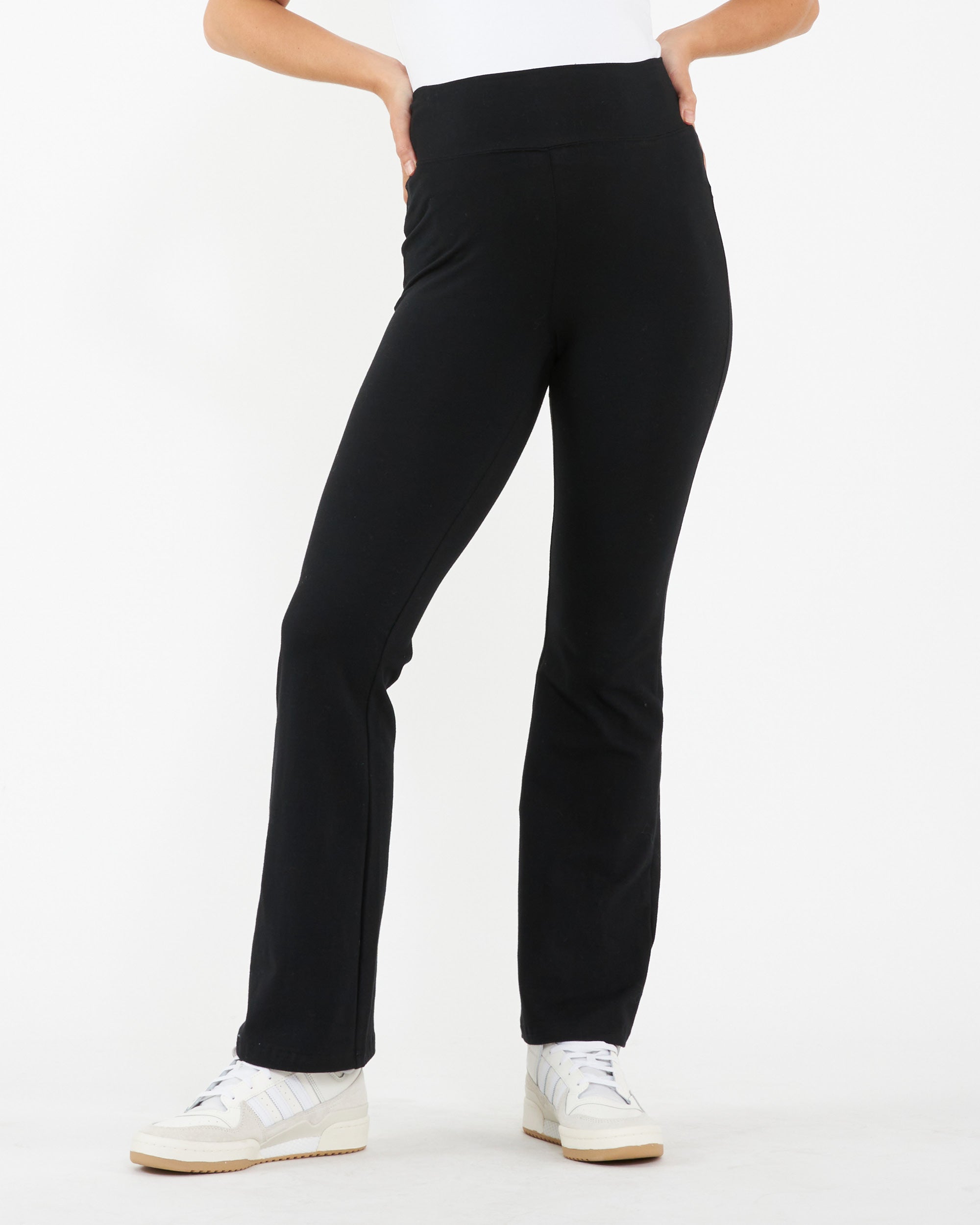 Cotton:On Maternity pull on flared pants in black