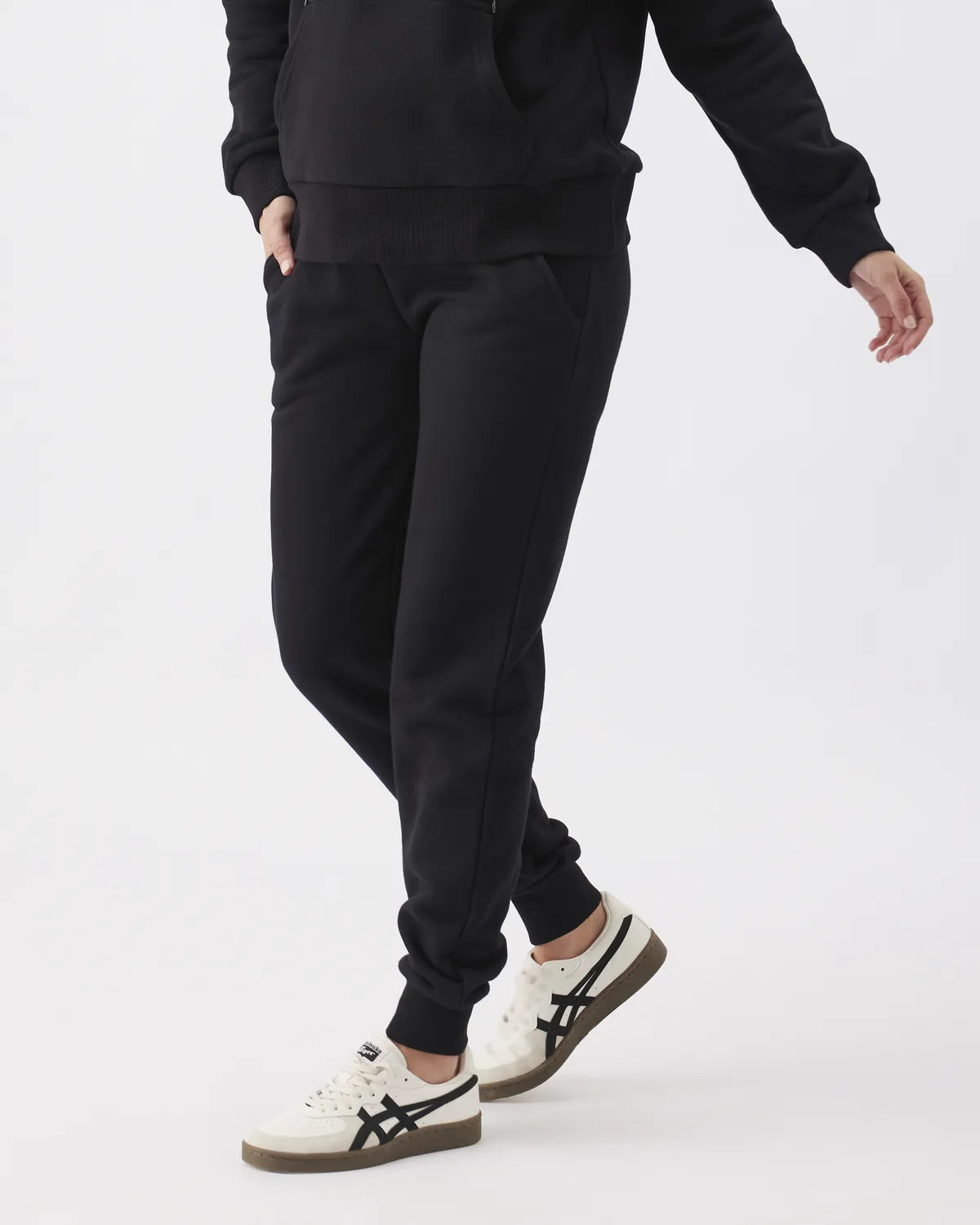 Taylor Over Tummy Joggers  Black