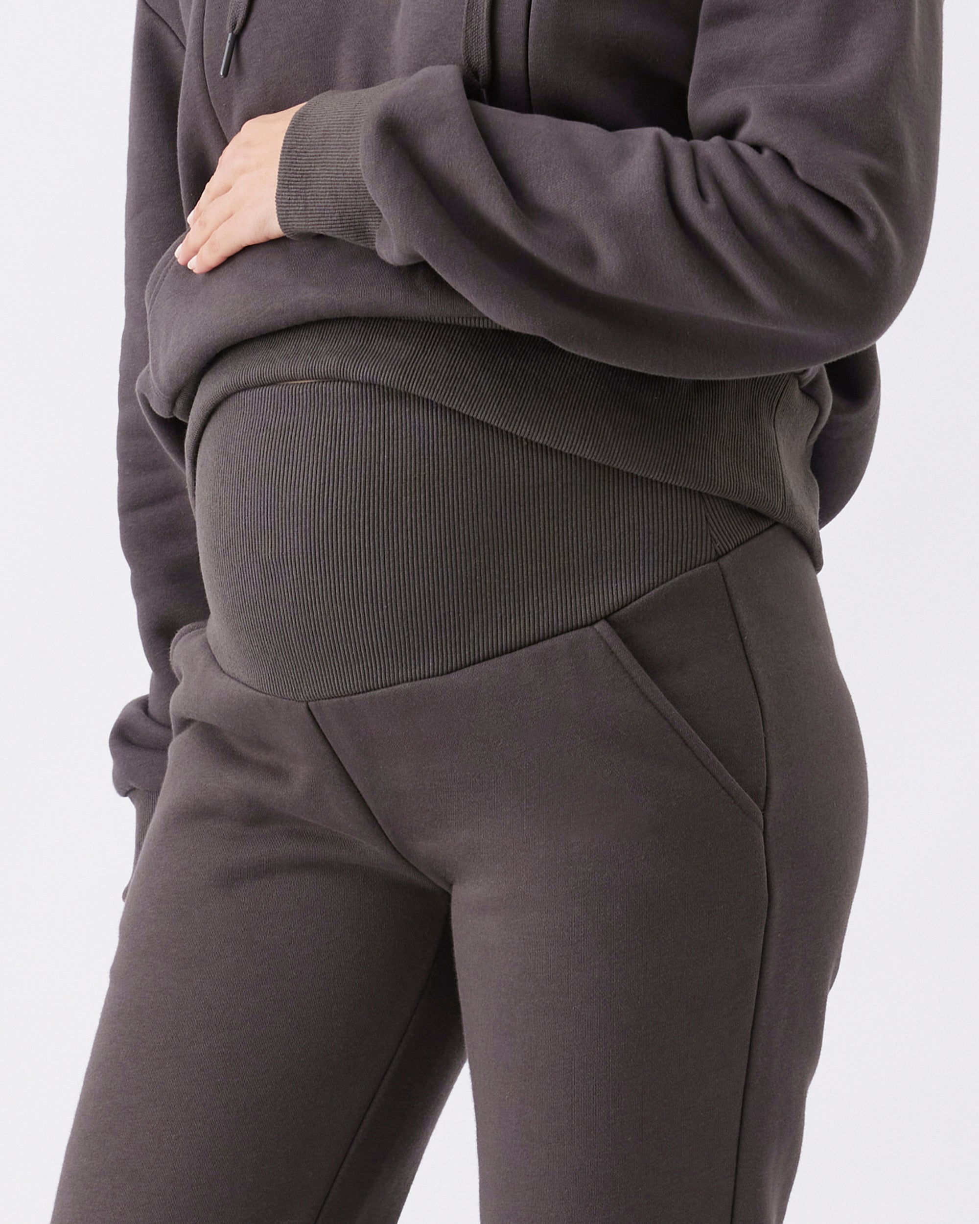 Taylor Over Tummy Joggers  Slate