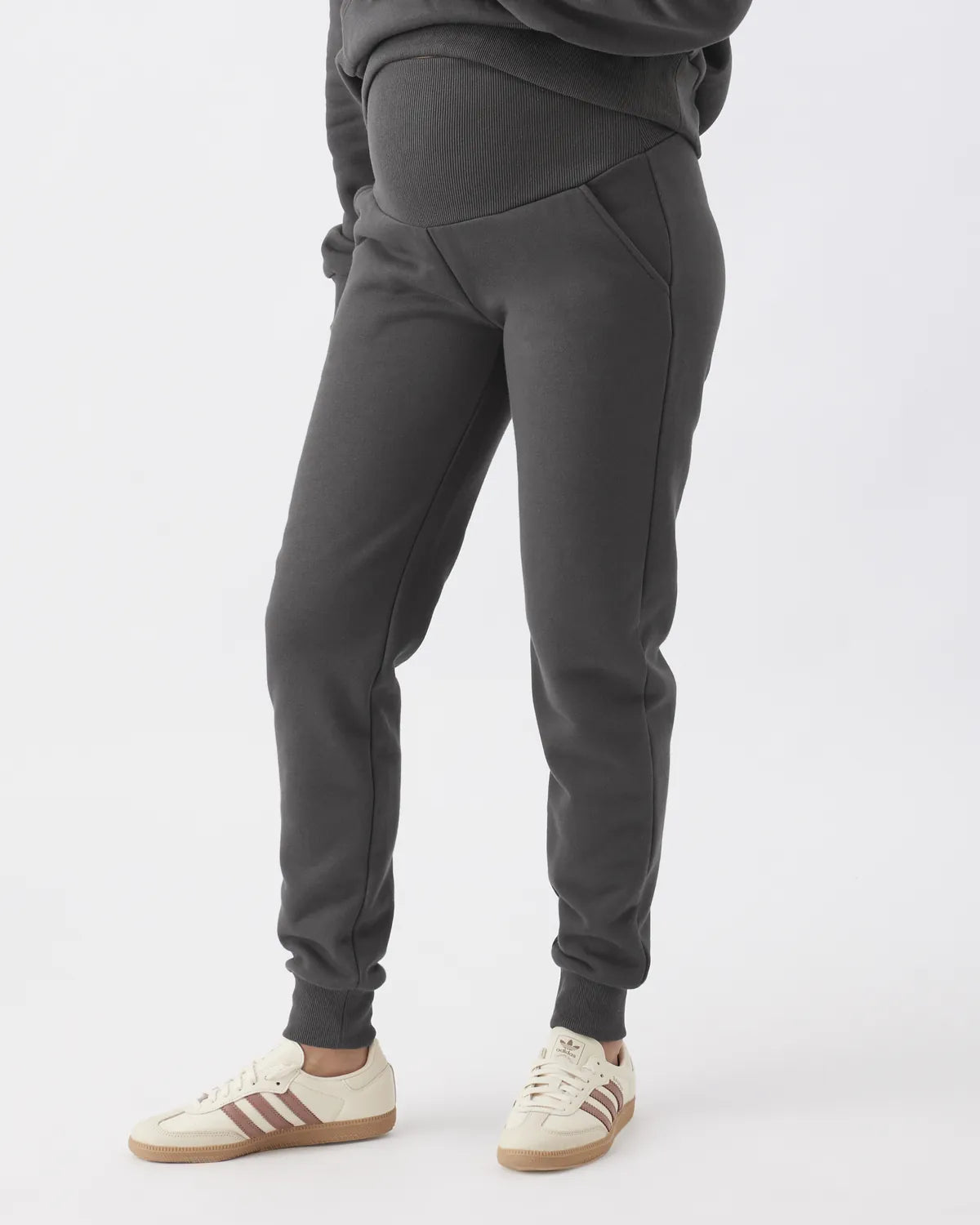 Taylor Over Tummy Joggers  Slate