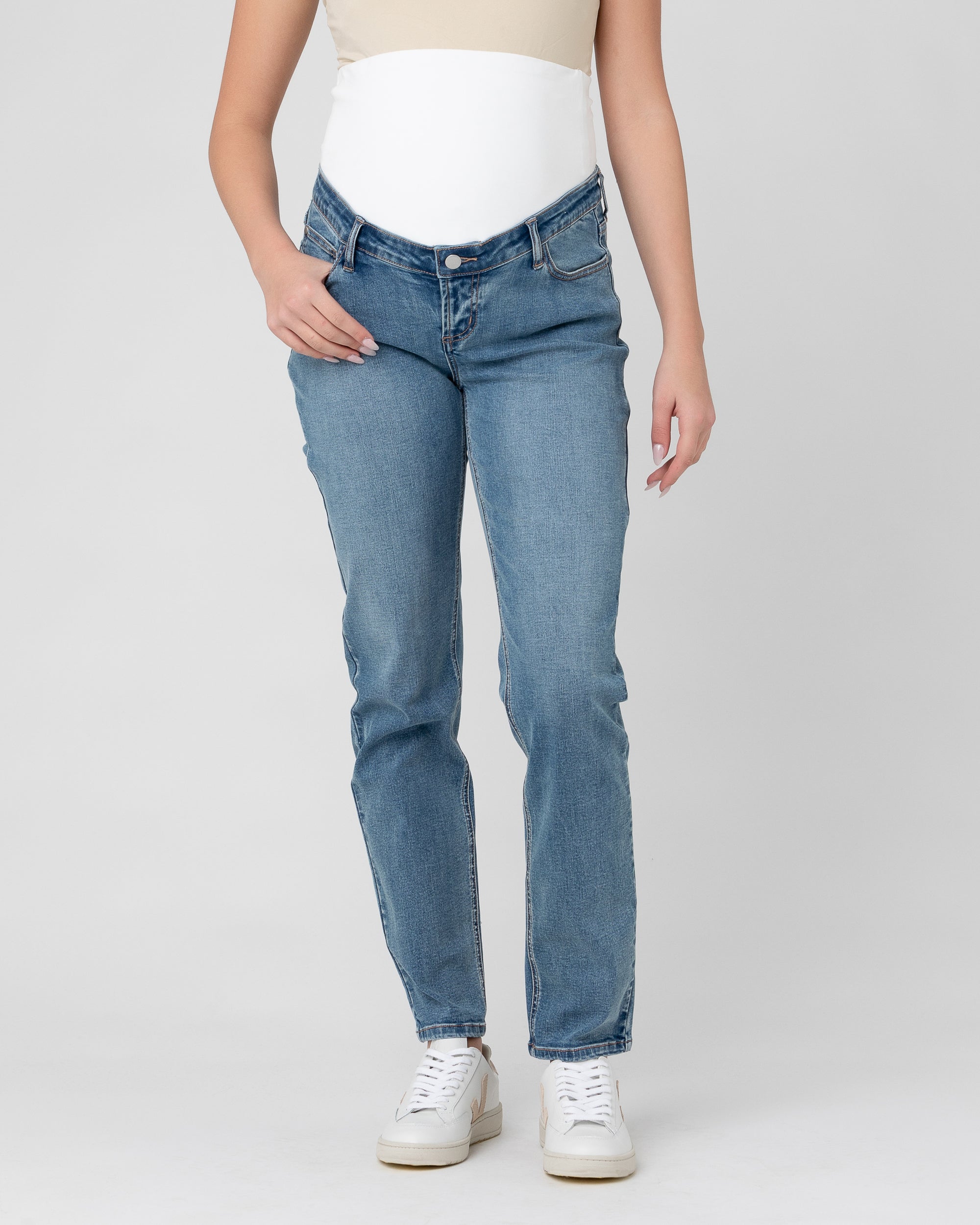 Maternity Denim Jeans With Ripped Design For Nursing And Comfortable Belly  Thick Maternity Leggings From Bakacutie, $21.04