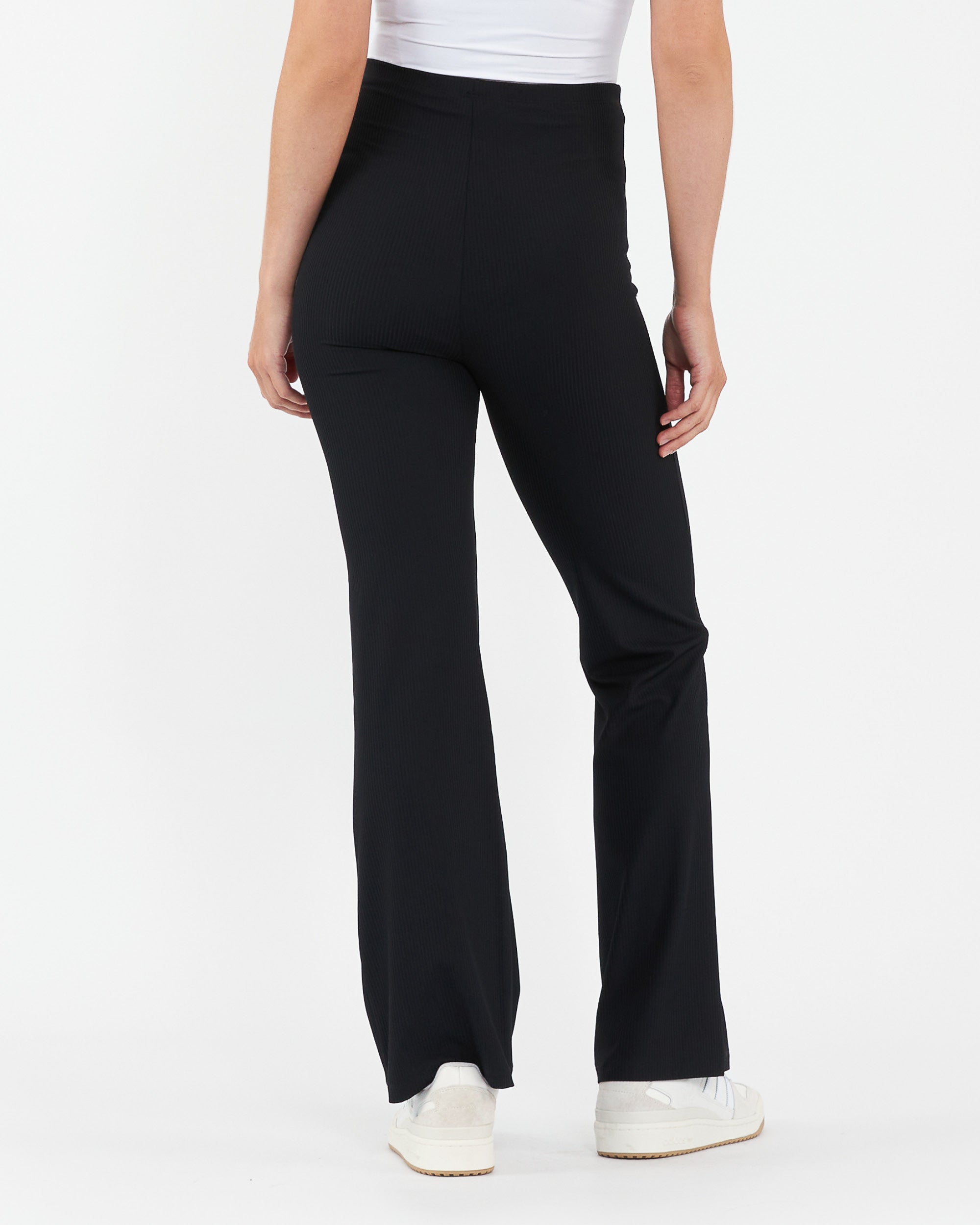 Jonah Rib Flare Pant Black