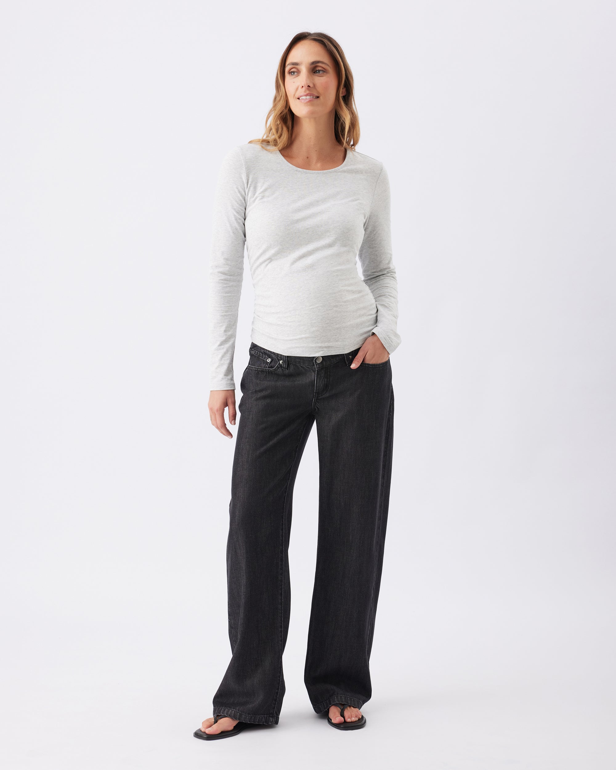 Billie Elastic Waist Jean Black