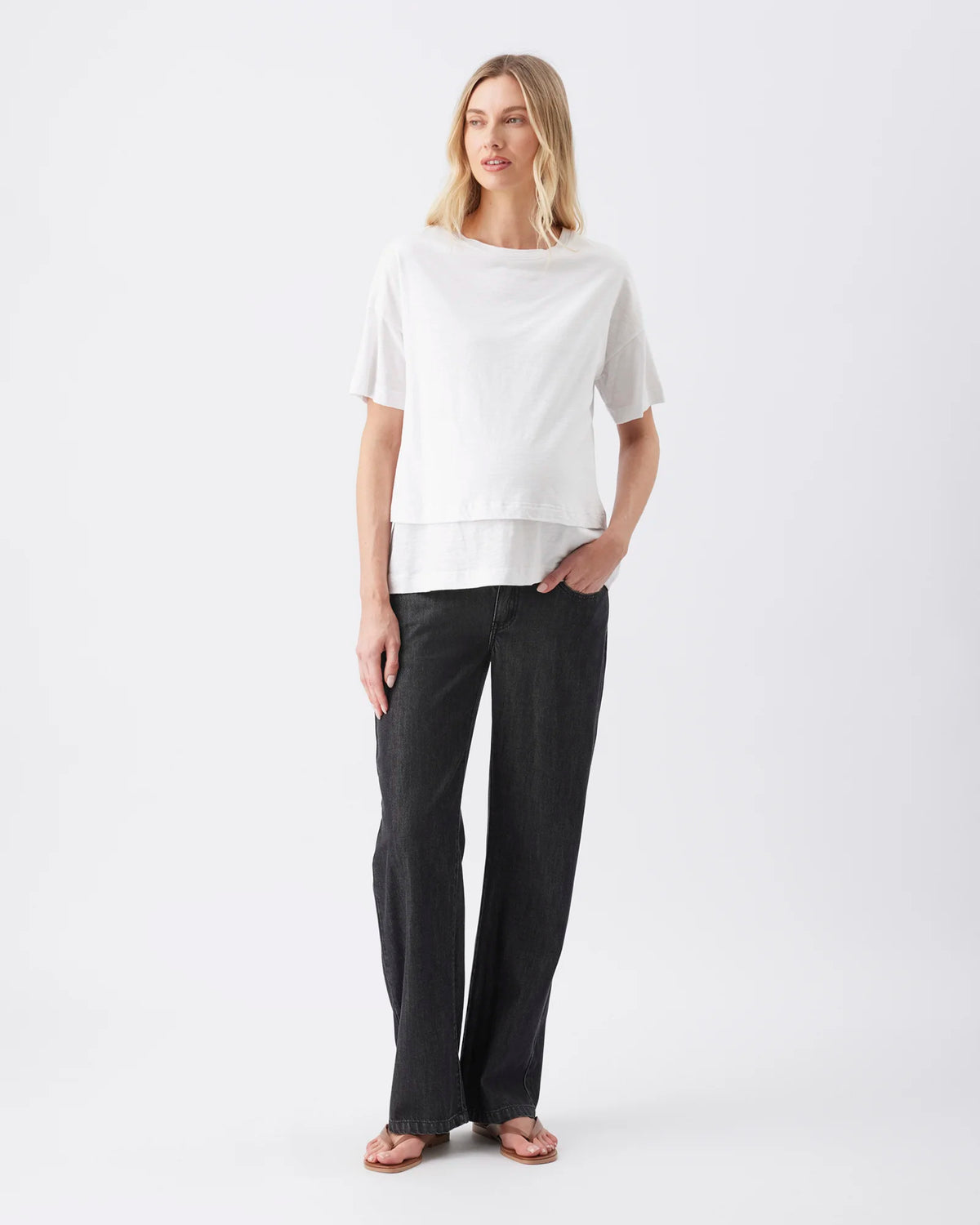 Billie Elastic Waist Jean Black