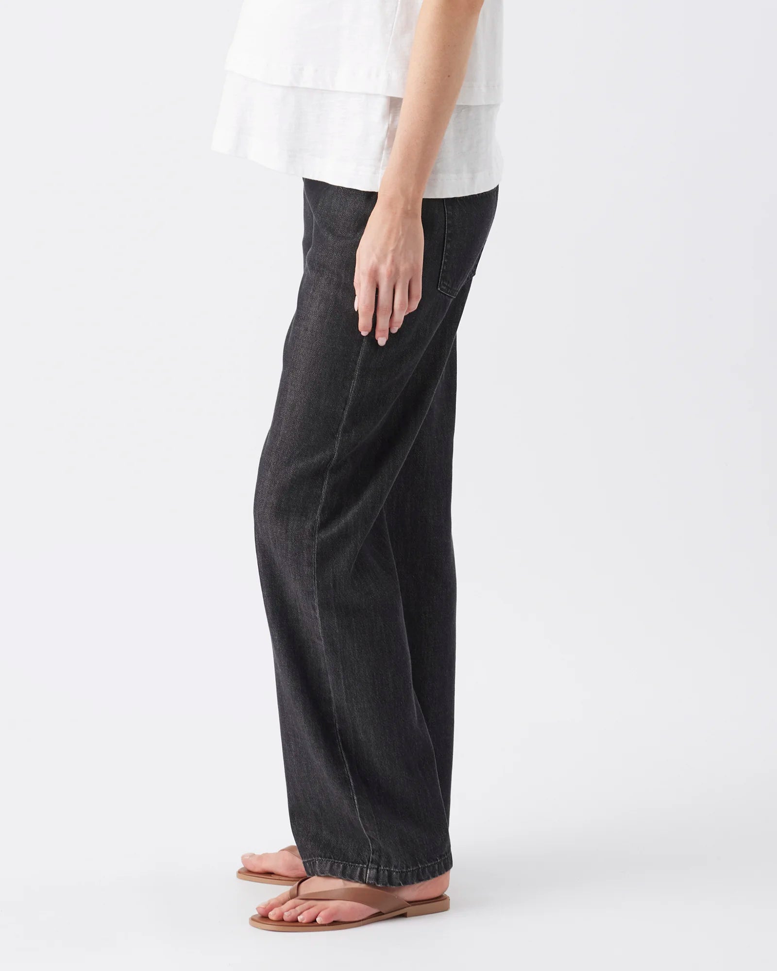 Billie Elastic Waist Jean Black