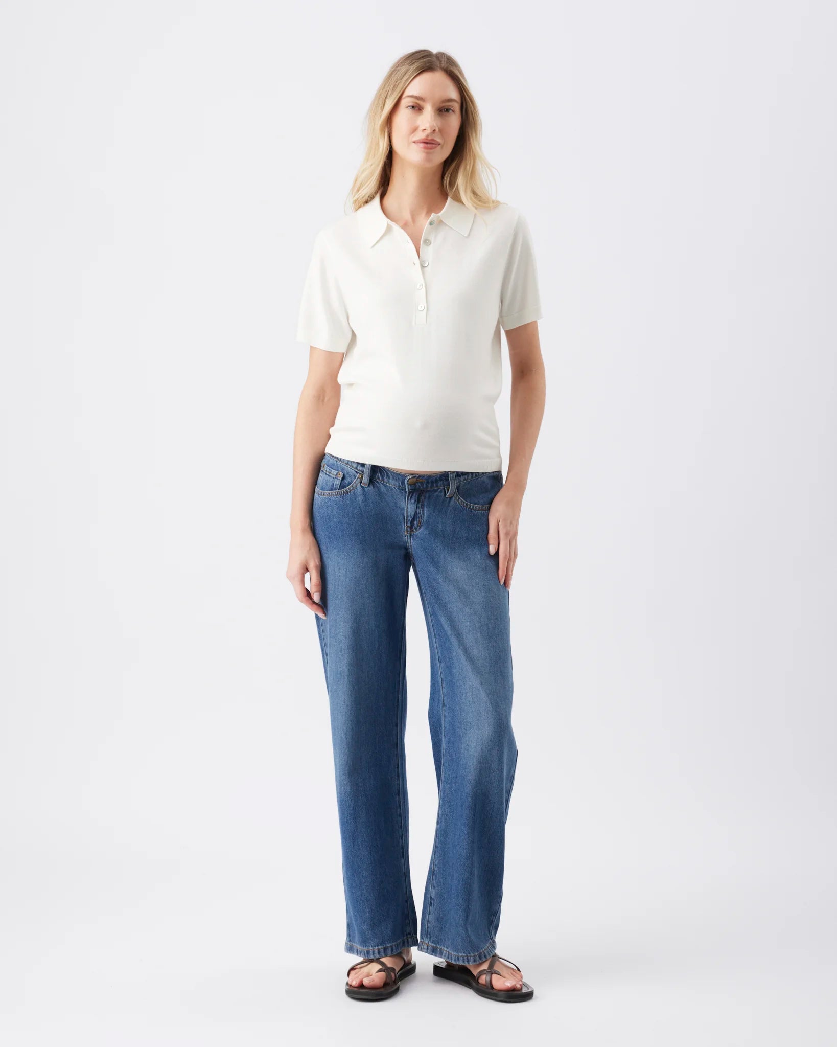 Billie Elastic Waist Jean Dark Wash