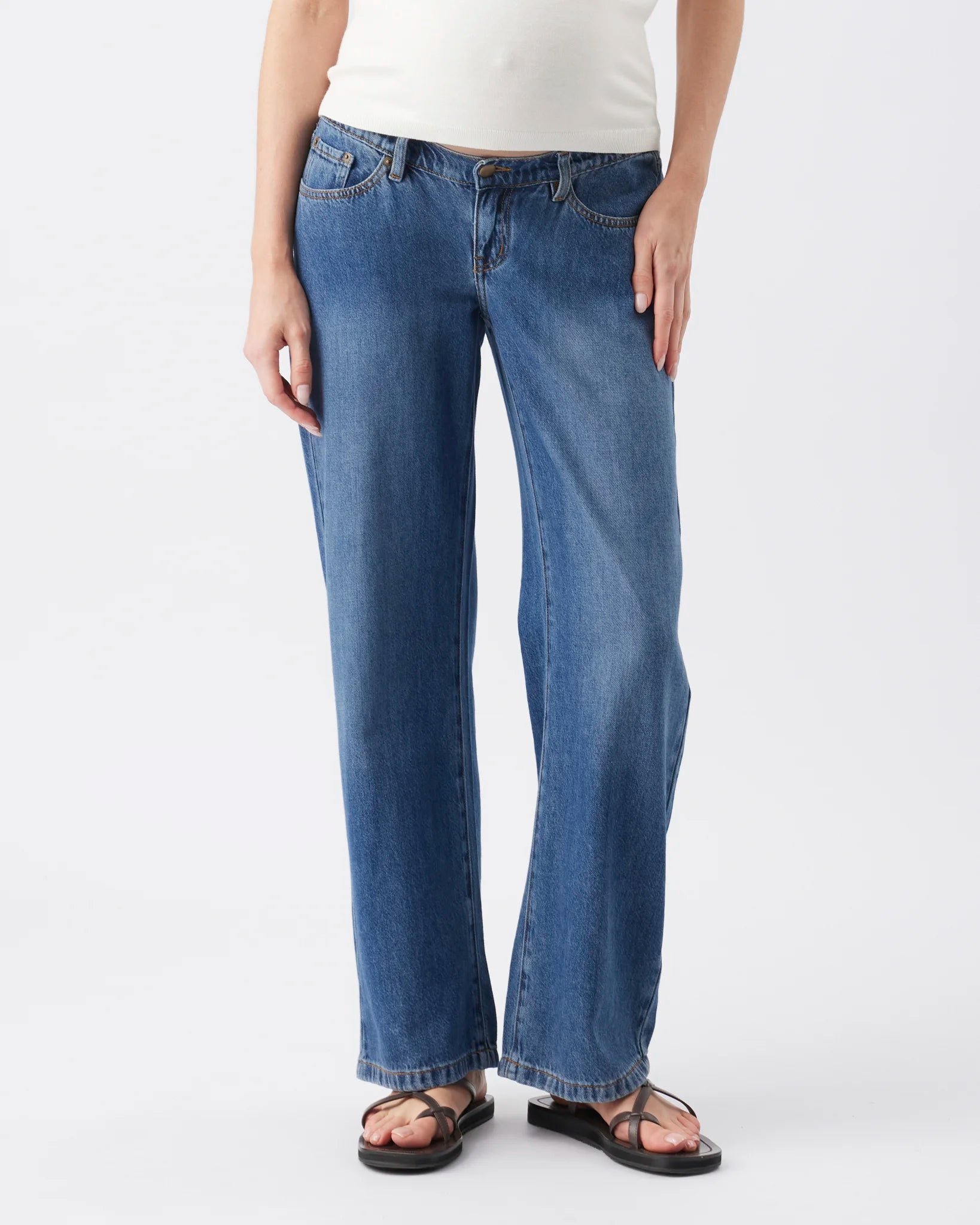 Billie Elastic Waist Jean Dark Wash