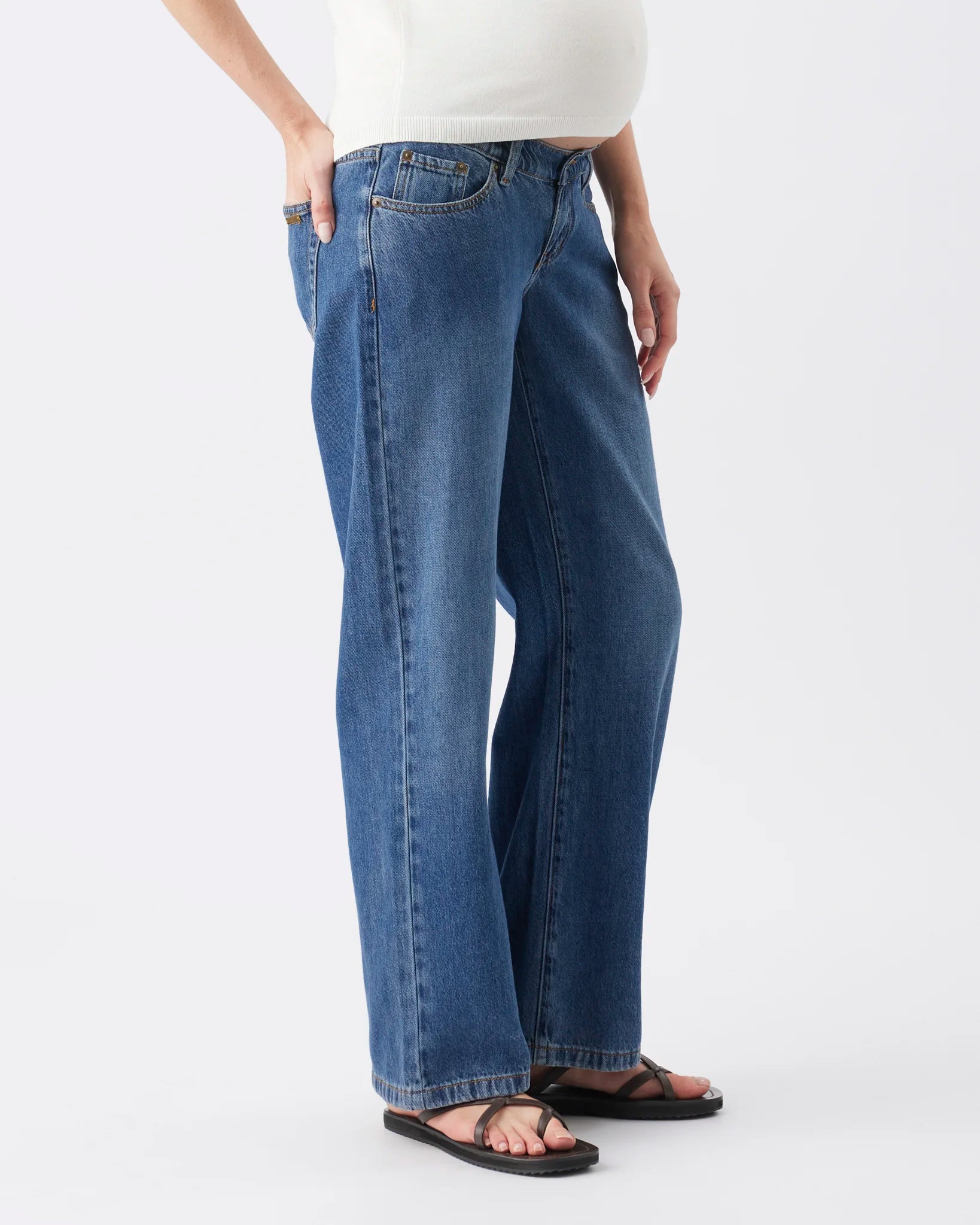 Billie Elastic Waist Jean Dark Wash