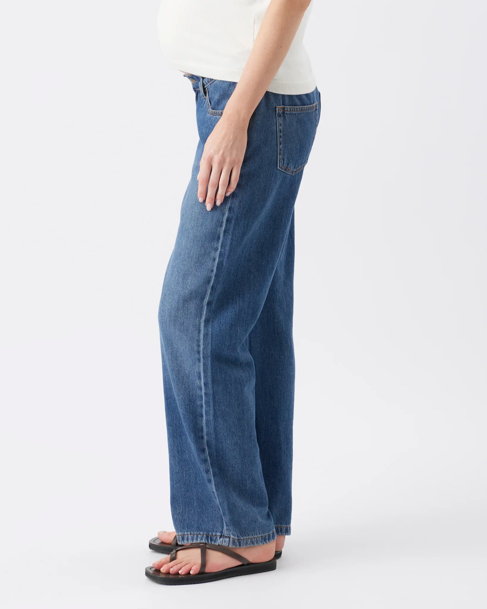 Billie Elastic Waist Jean Dark Wash