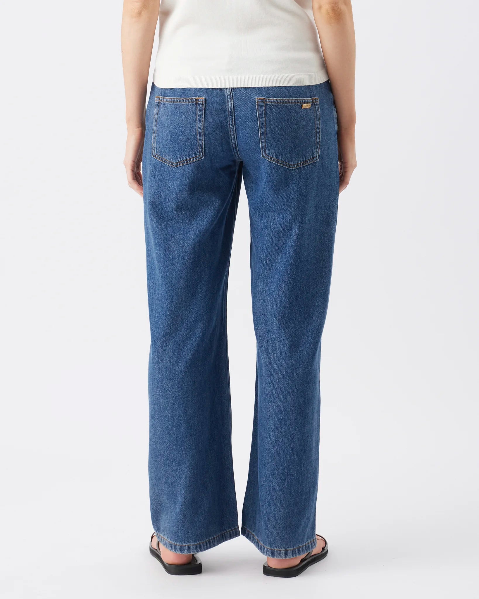 Billie Elastic Waist Jean Dark Wash