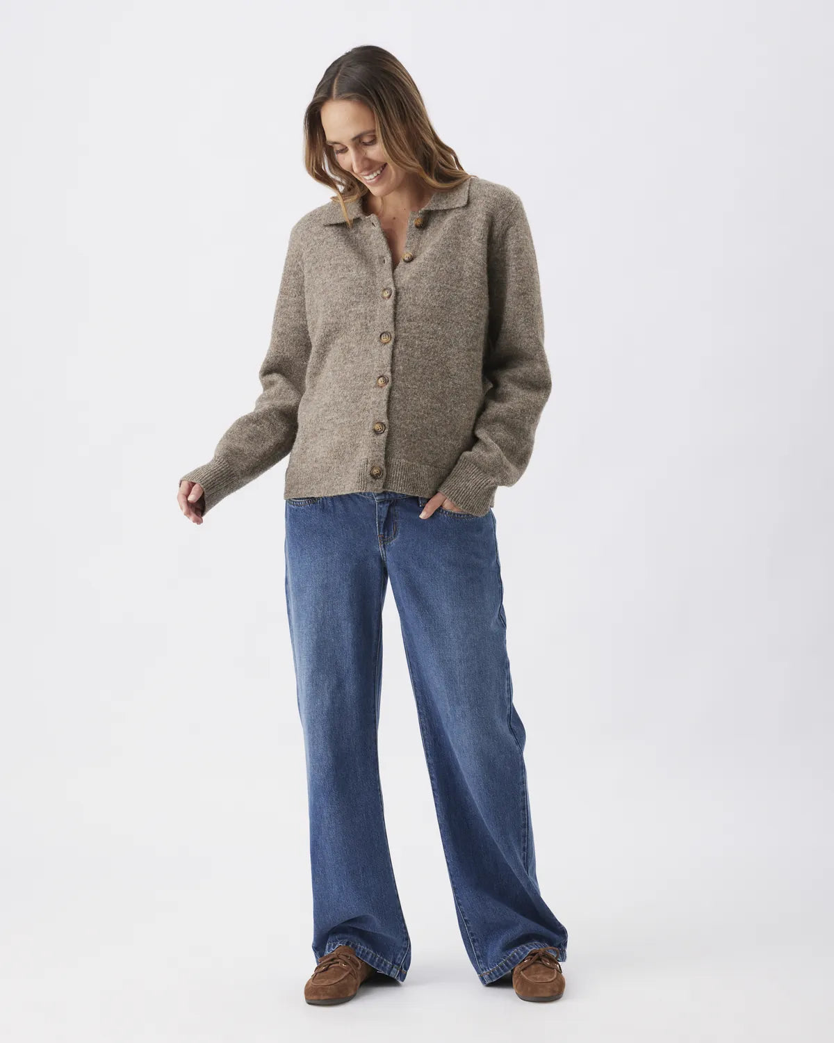 Billie Elastic Waist Jean Dark Wash