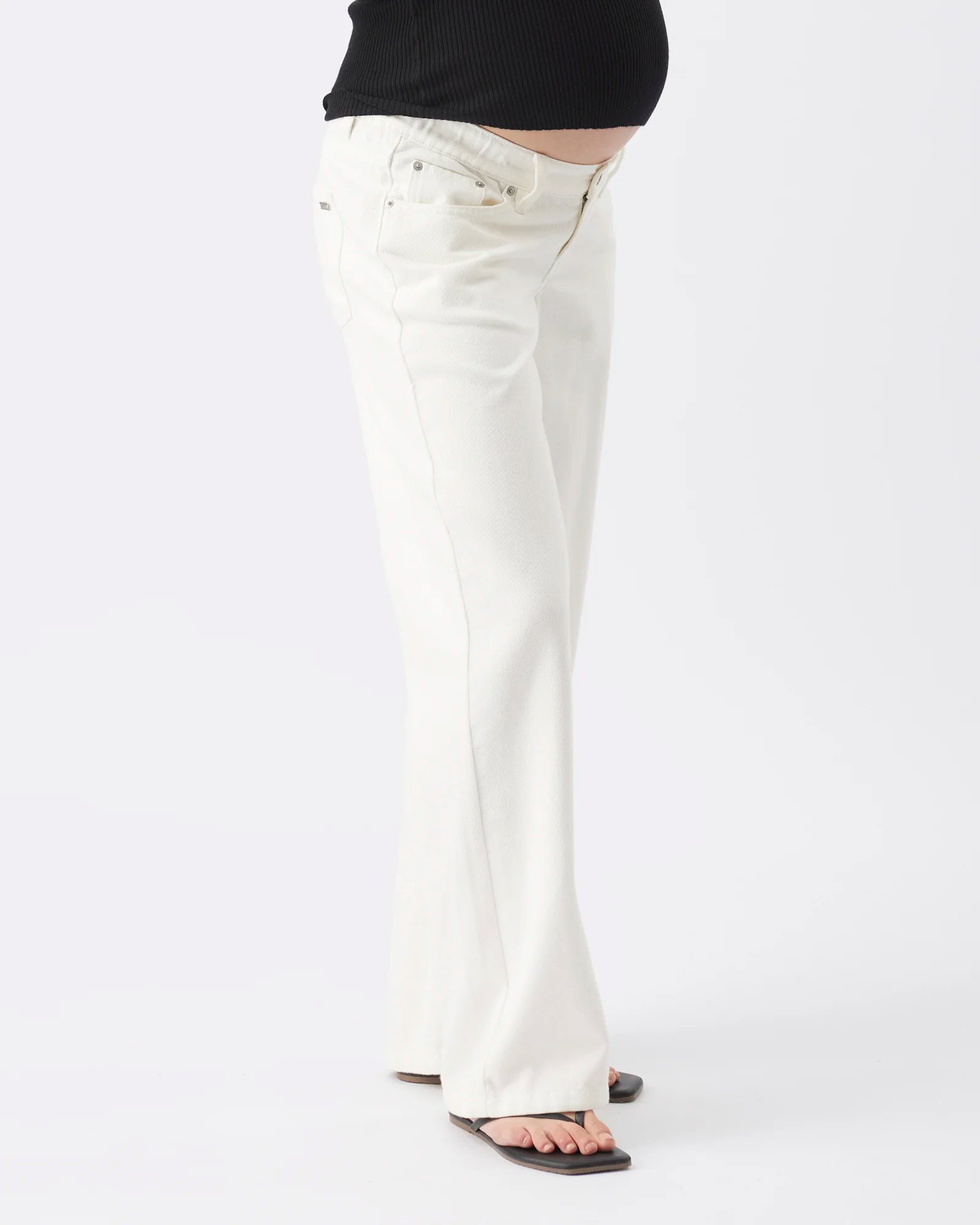 Billie Elastic Waist Jean Ecru