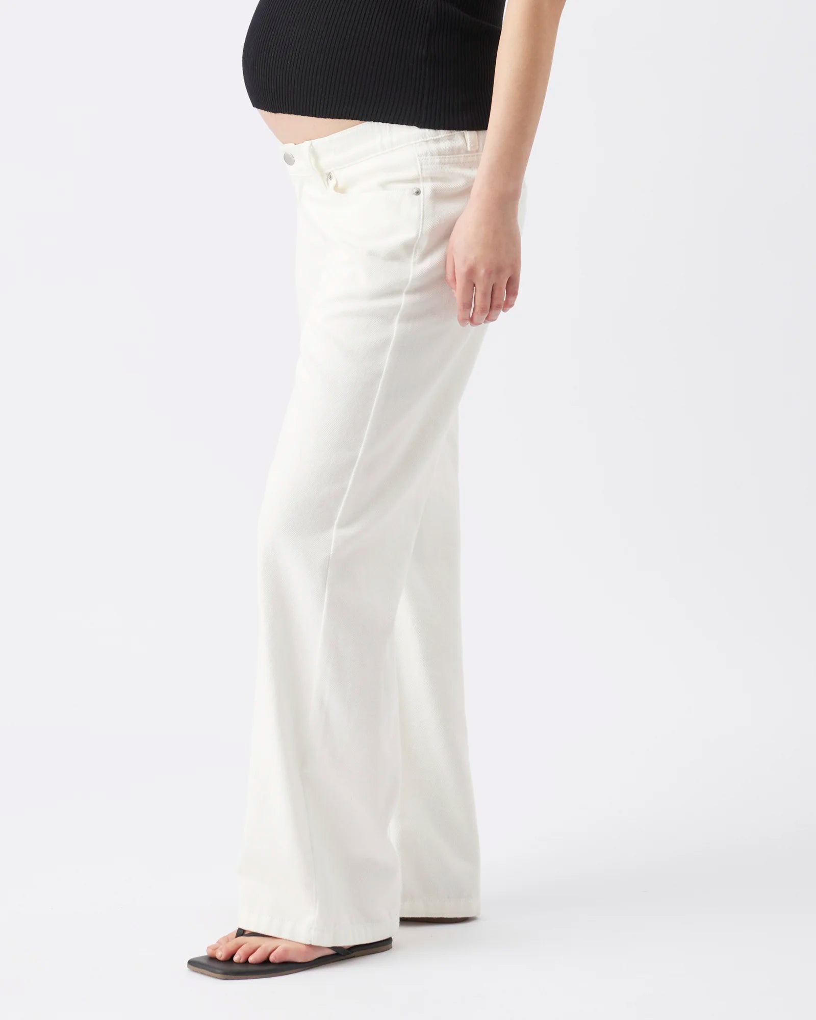 Billie Elastic Waist Jean Ecru