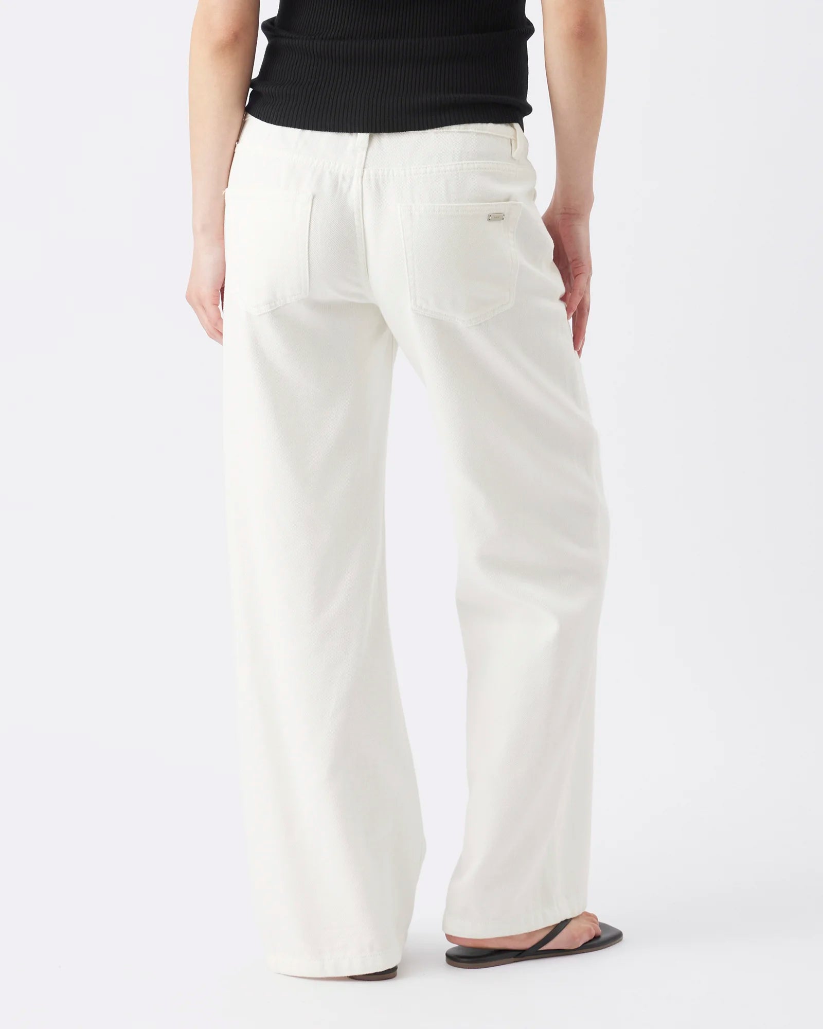 Billie Elastic Waist Jean Ecru