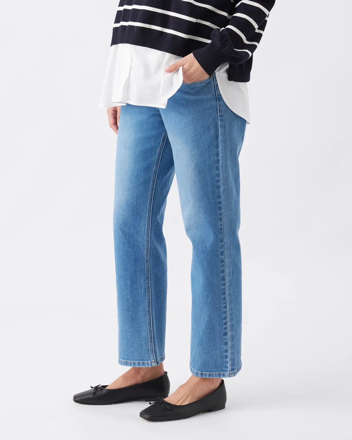 Teddy Straight Jean  Classic Blue