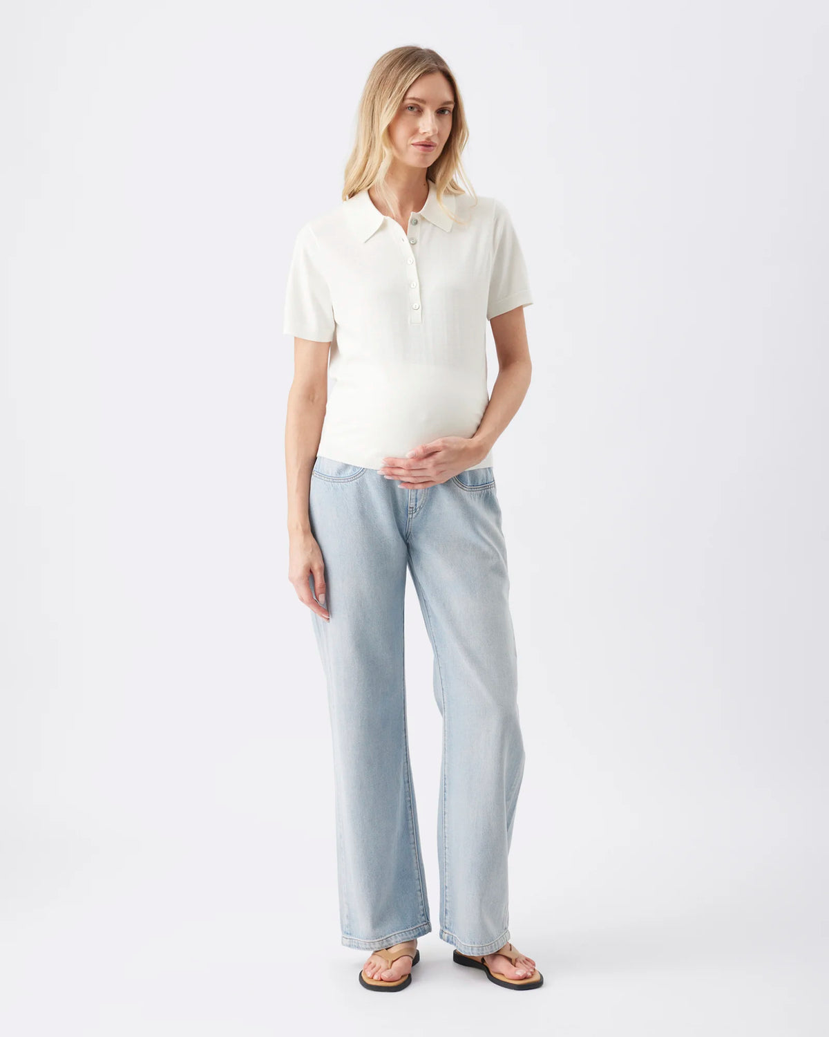 Billie Over Bump Jean Light Wash