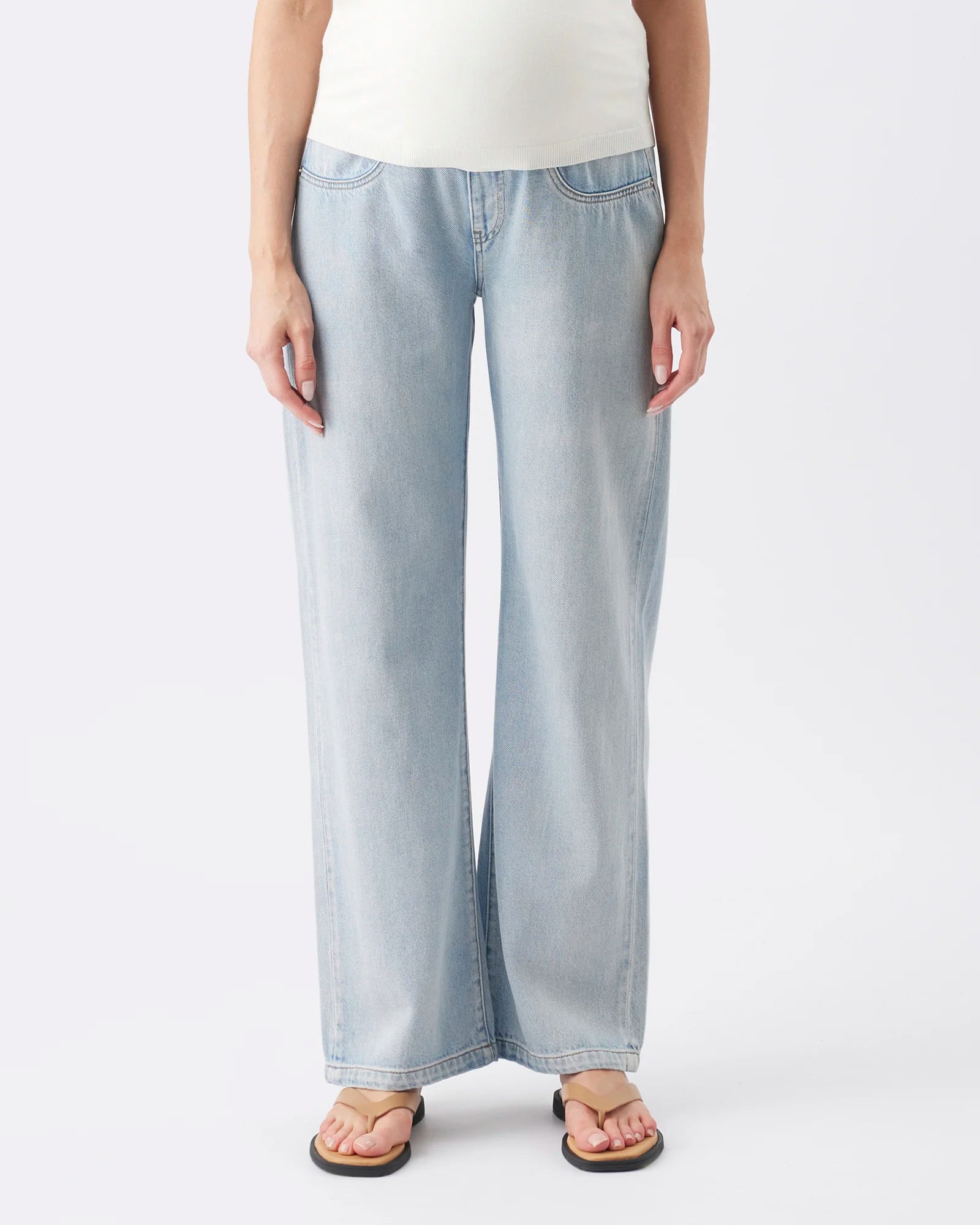 Billie Over Bump Jean Light Wash
