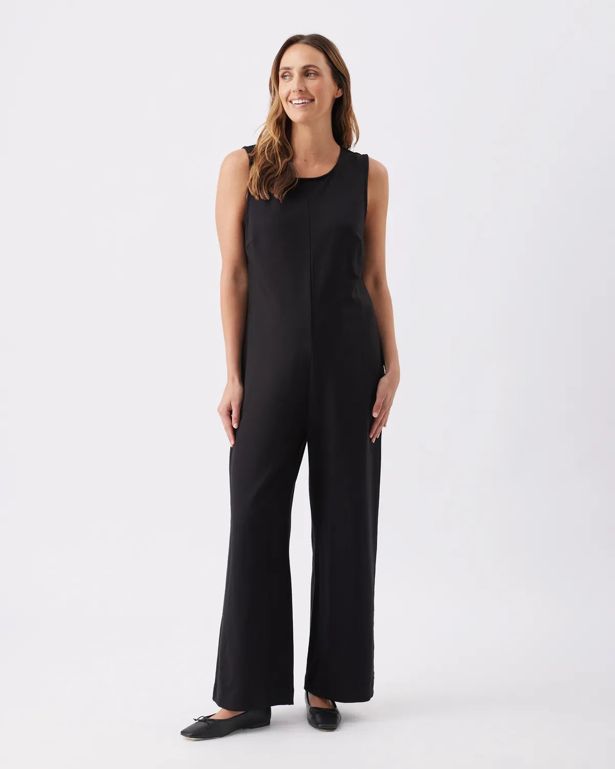 Leni Nursing Jumpsuit  Black