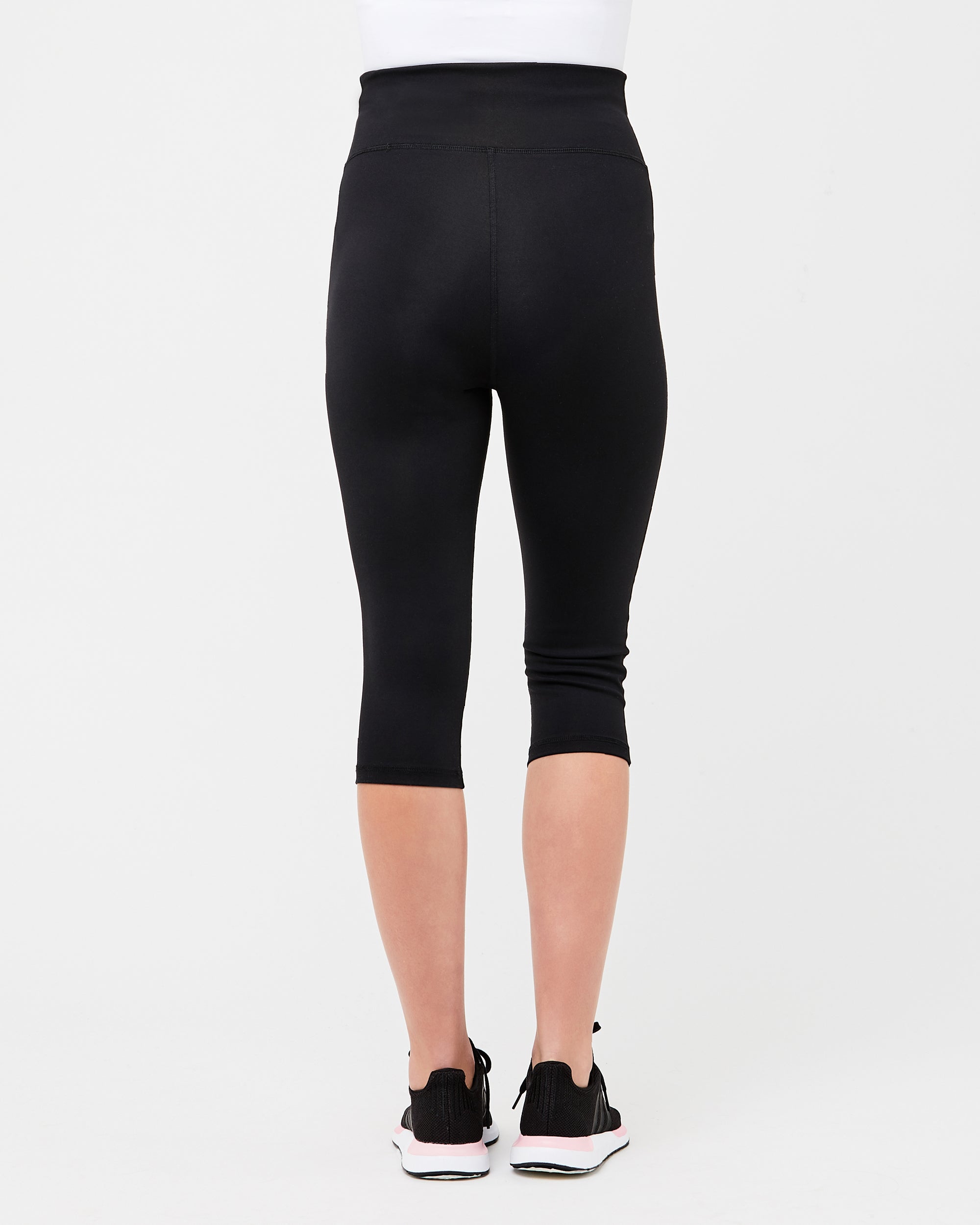 Active Over Tummy Knee Legging Black