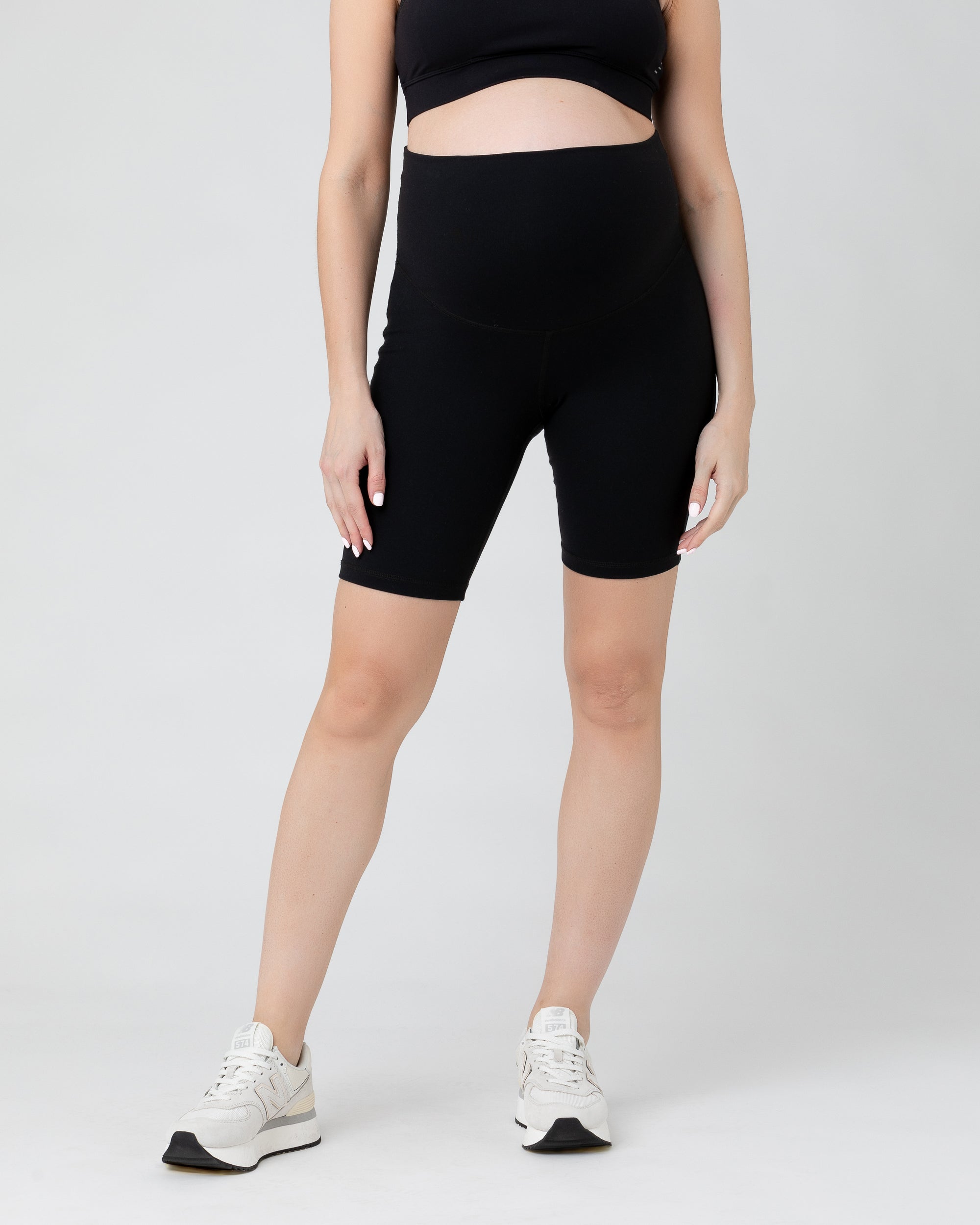 Over Tummy Bike Short  Black