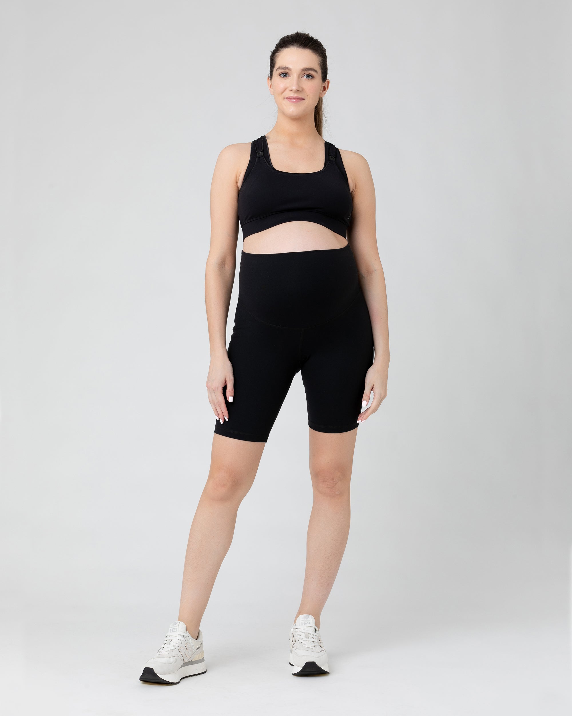 Over Tummy Bike Short  Black