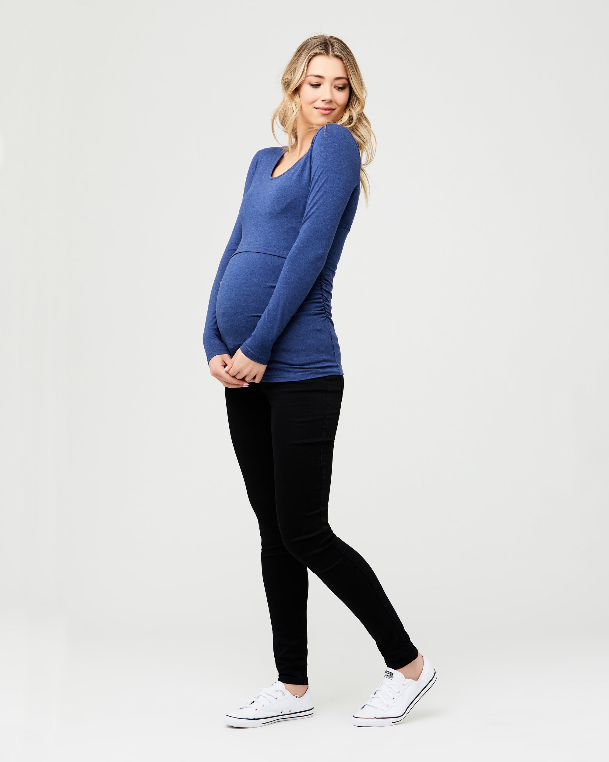 Organic Nursing Top Denim Marle