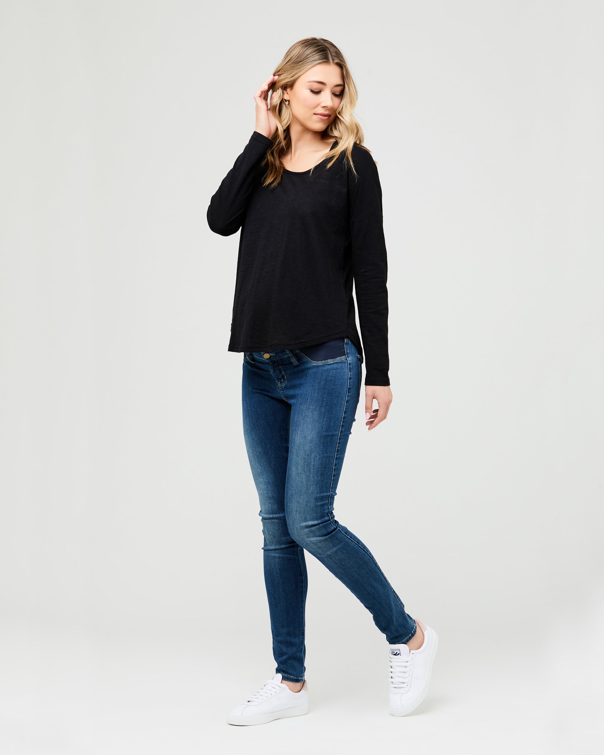 Jaiden Long Sleeve Tee  Black