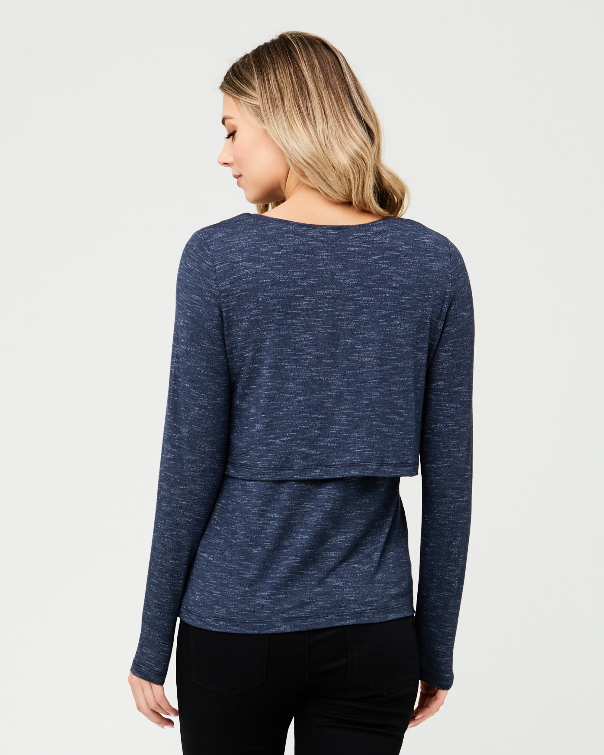 Leah Nursing Top Denim