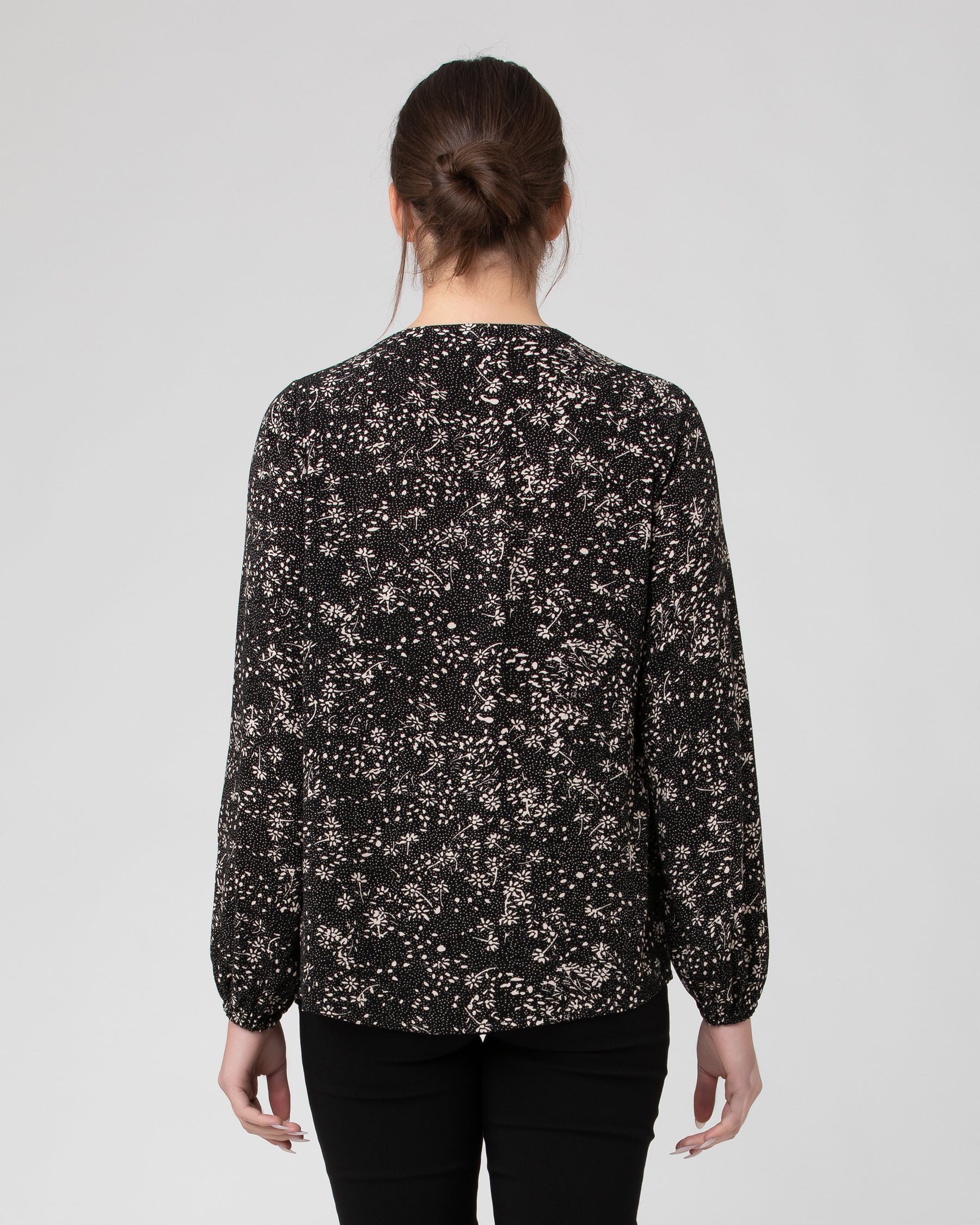 Trixie Nursing Blouse  Black / Natural